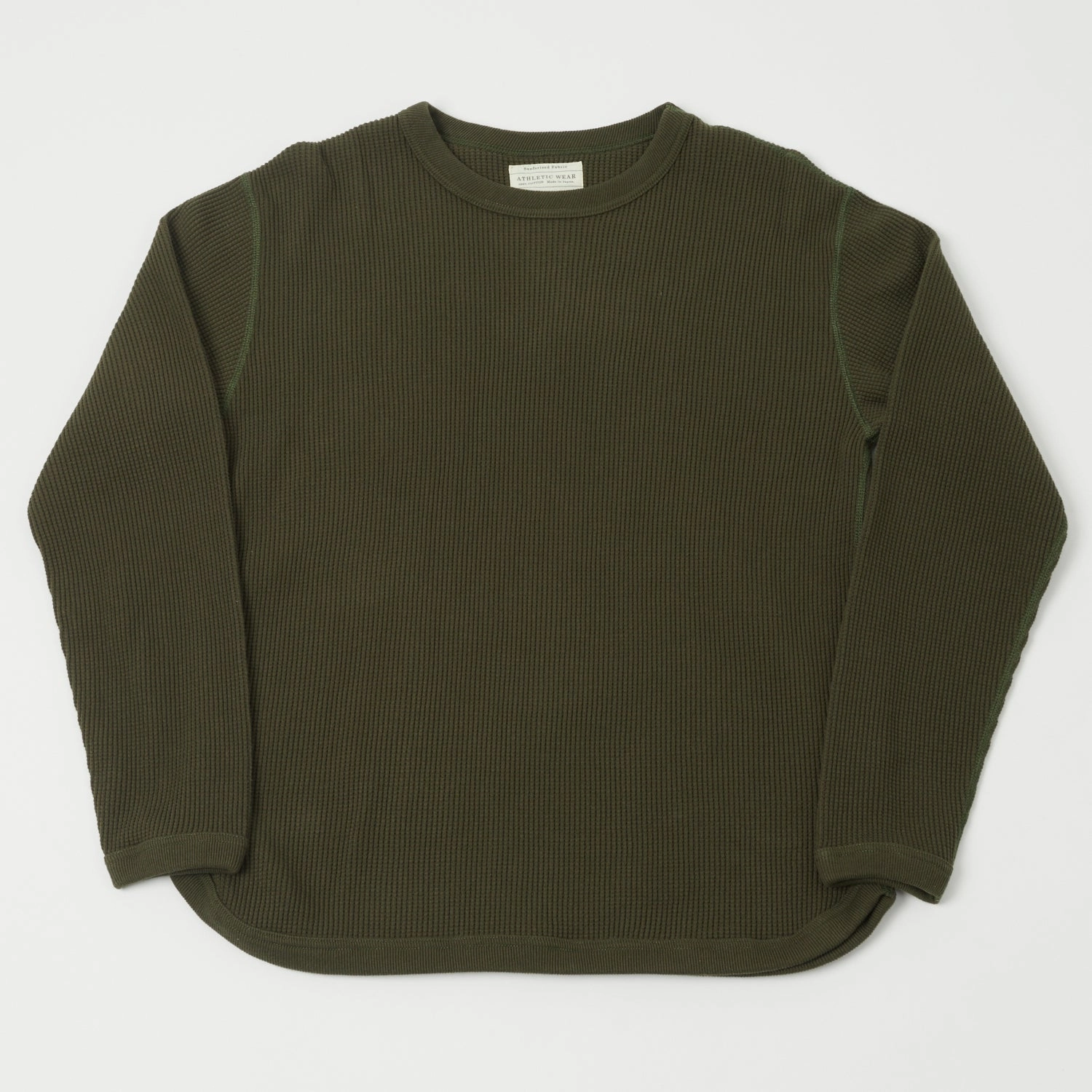 Full Count 5964 Heavyweight Waffle T-Shirt - Khaki Odor-resistant Good stretch