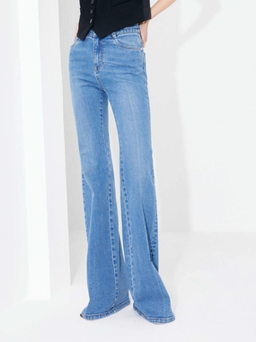 Essential Basics Full Length Flared Jeans