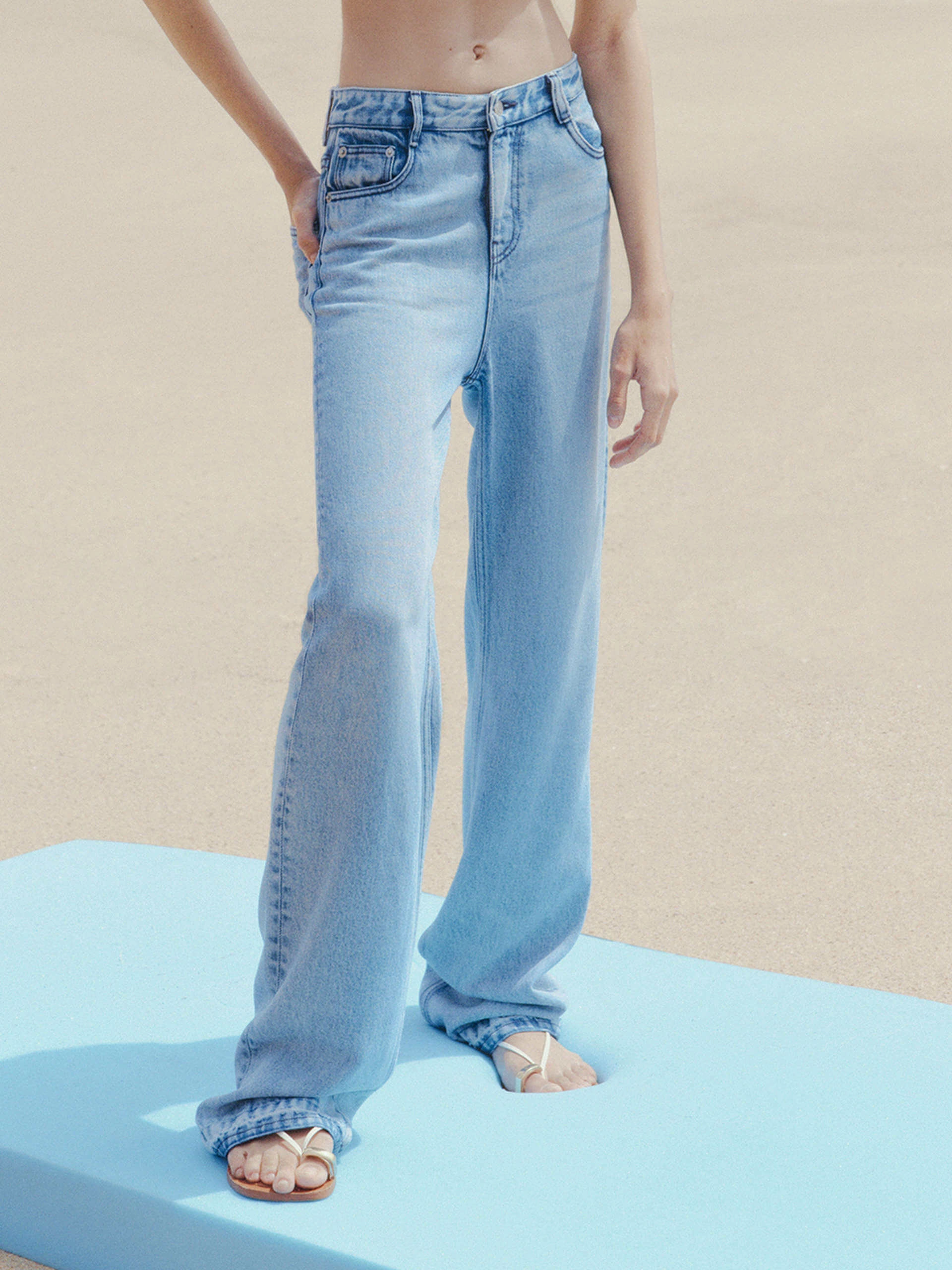 Full Length Straight Jeans Relaxed Look