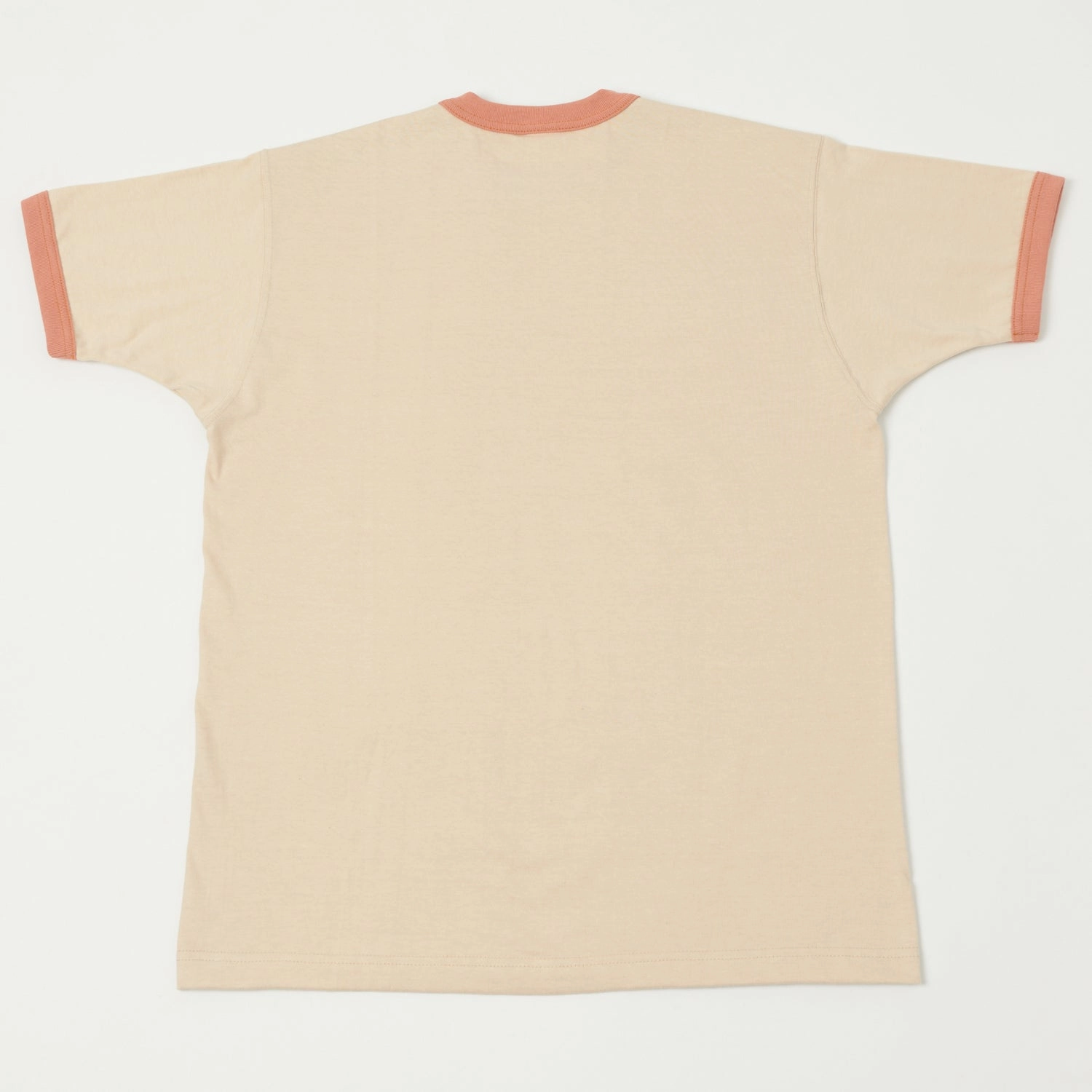 Snag Resistant Surface TOYS McCOY Ringer Pocket T-Shirt - Beige/Carrot