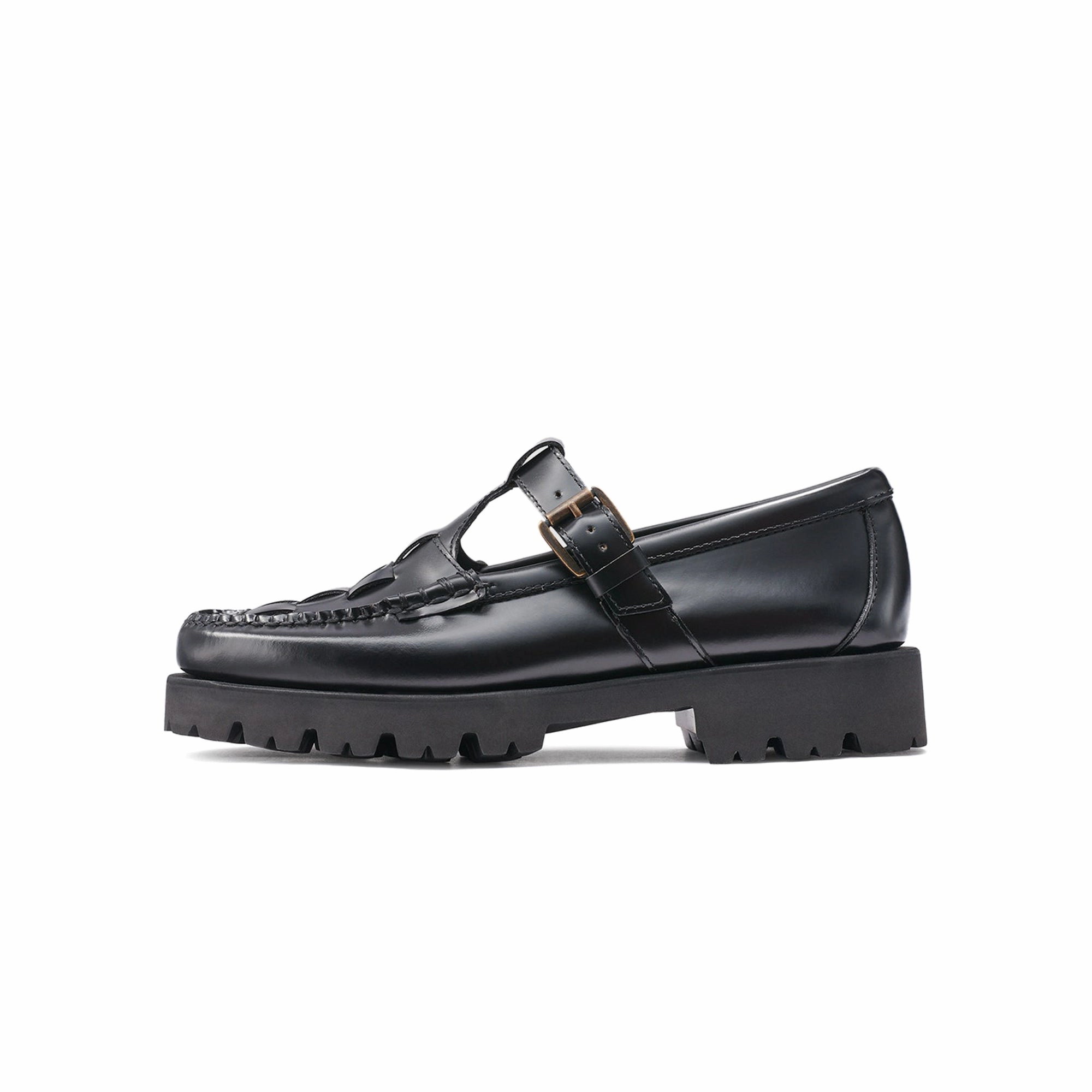 Clear Power Everyday Shoes G.H. Bass Womens Mary Jane Fisherman Super Lug Weejuns Loafers