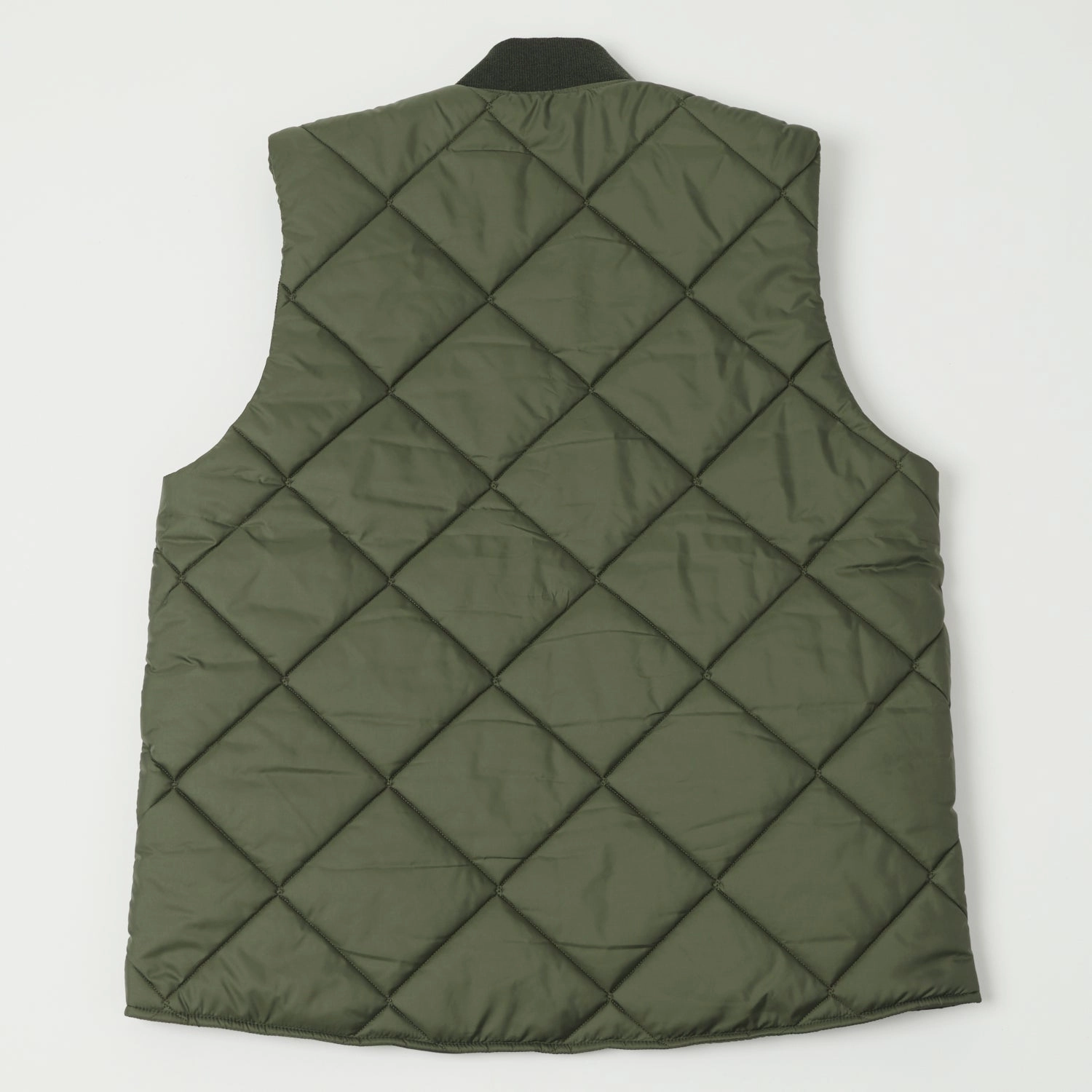 Air Cooling Zones slow - speed movement Lavenham Big Quilt Bomber Gilet - Olive Green