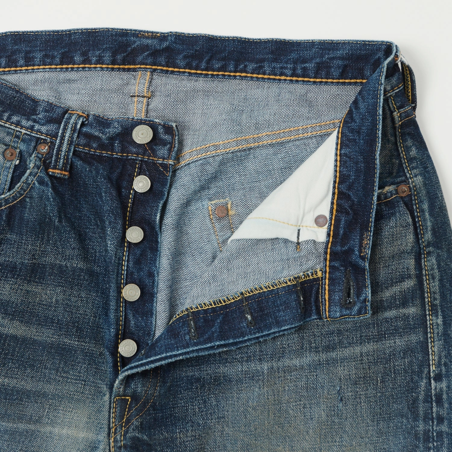 Full Count 0105XX 15.5oz Wide Straight Jean - 'Fear of the Dark' Wash Daily Casual Casual Wear