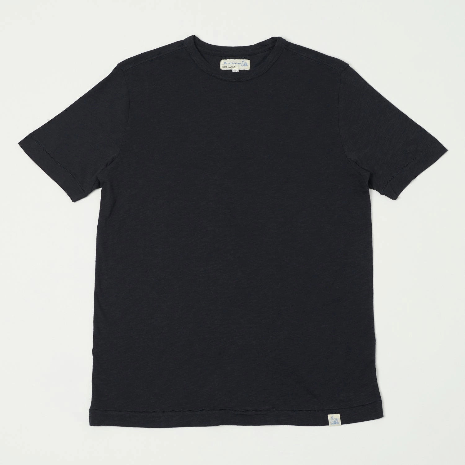 Merz b. Schwanen 'Good Basics' SCT04 Pima Slub Cotton Tee - Dark Navy Cozy and Comfortable Running Speed