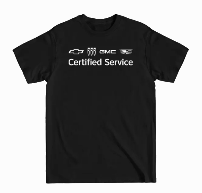 Abrasion resistant Timeless and Chic General Motors Certified Service Unisex T-Shirt