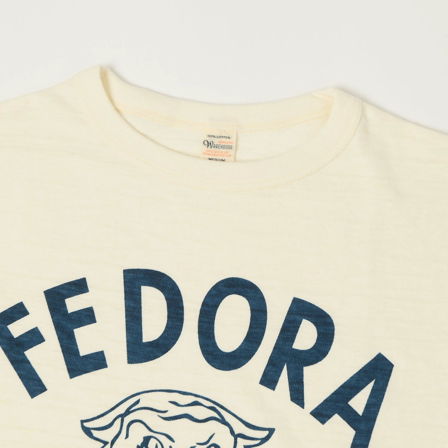 Warehouse & Co 4800 'Fedora Tigers'  Baseball T-Shirt - Cream/Light Green LayeringFriendly Stretch Fit