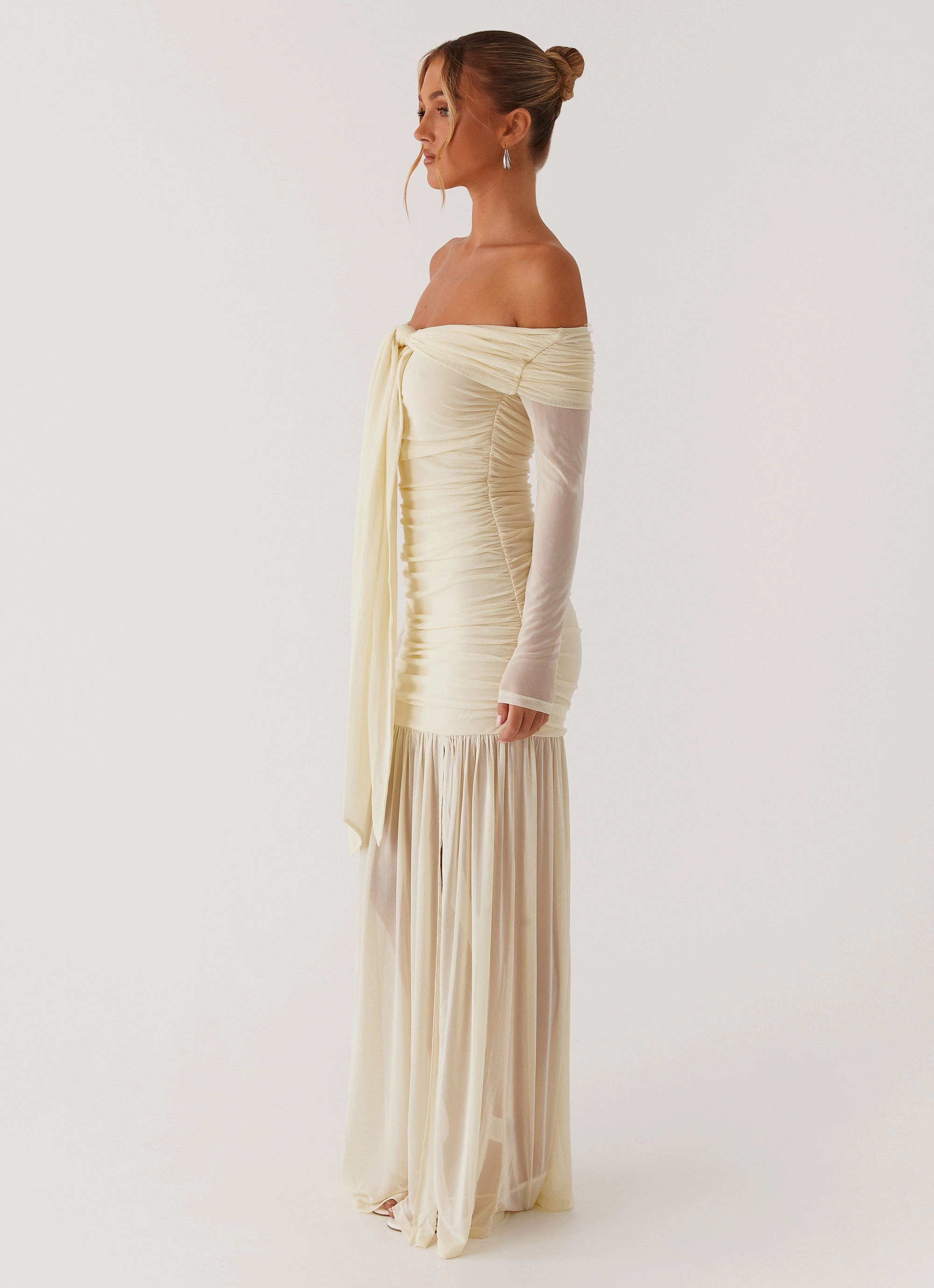 Ginny Maxi Dress - Yellow Tailored Piece Bloom Soft