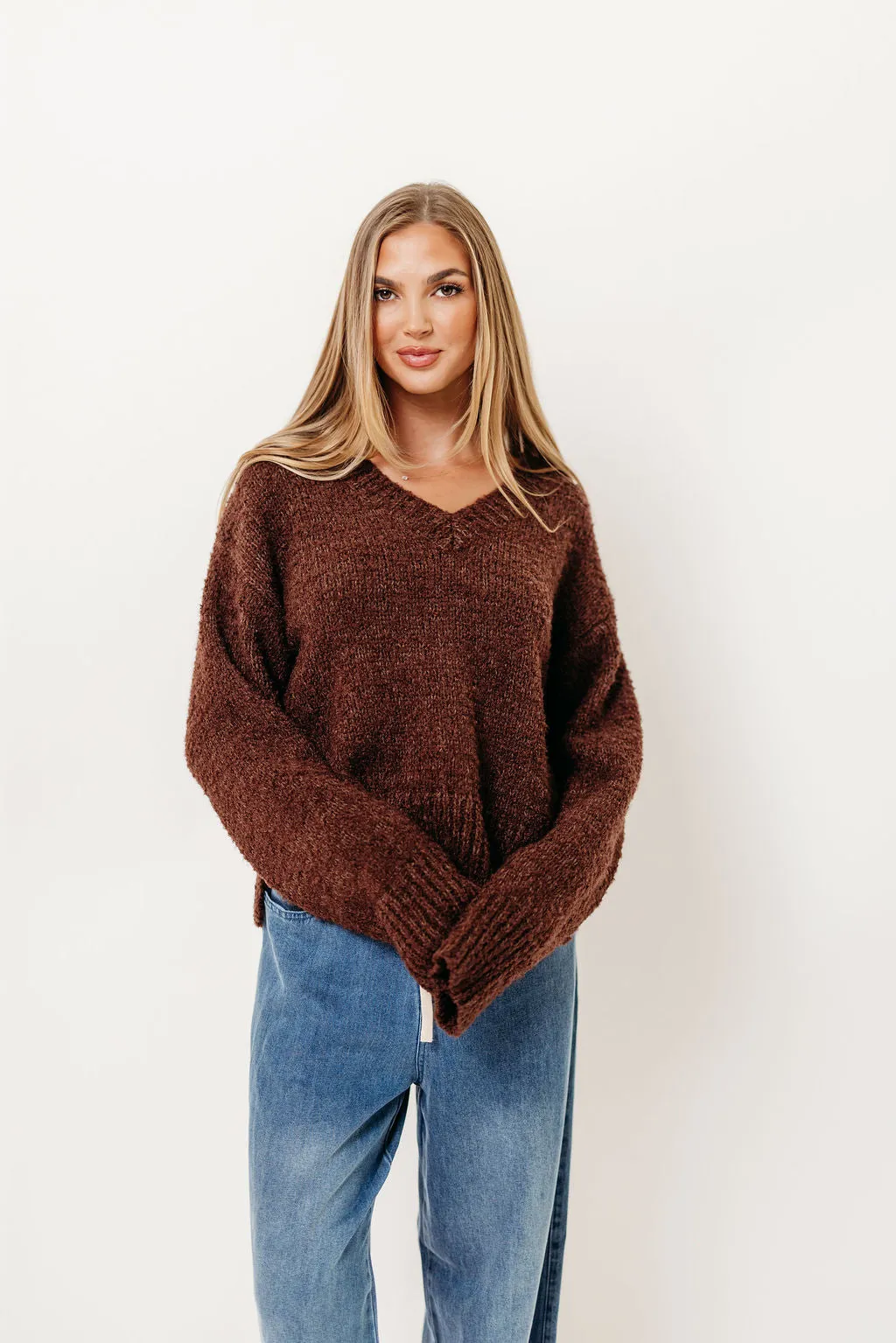 Crisp Design Moisture Wicking Technology Glen Sweater in Brown