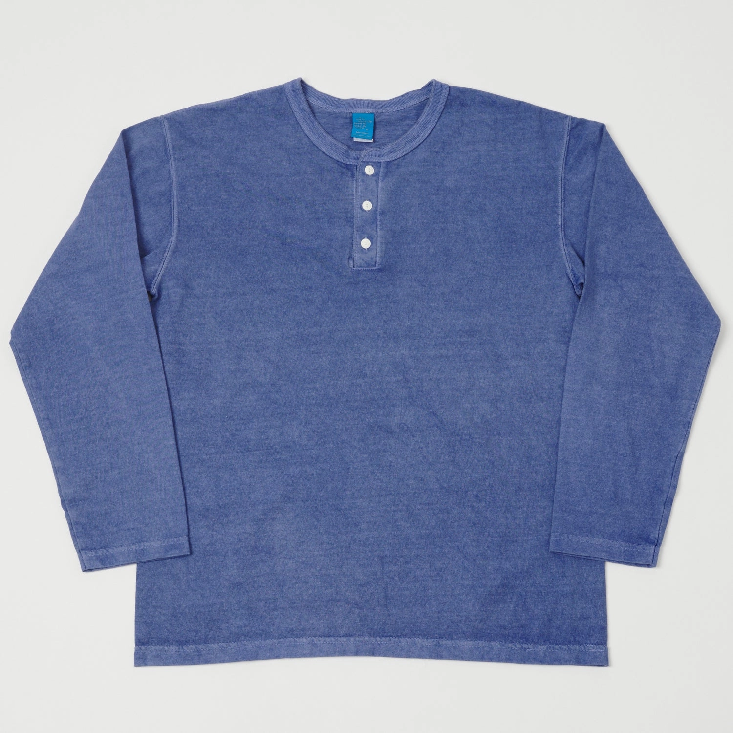 Good On Long Sleeve Henley - Lt Purple Wool combination