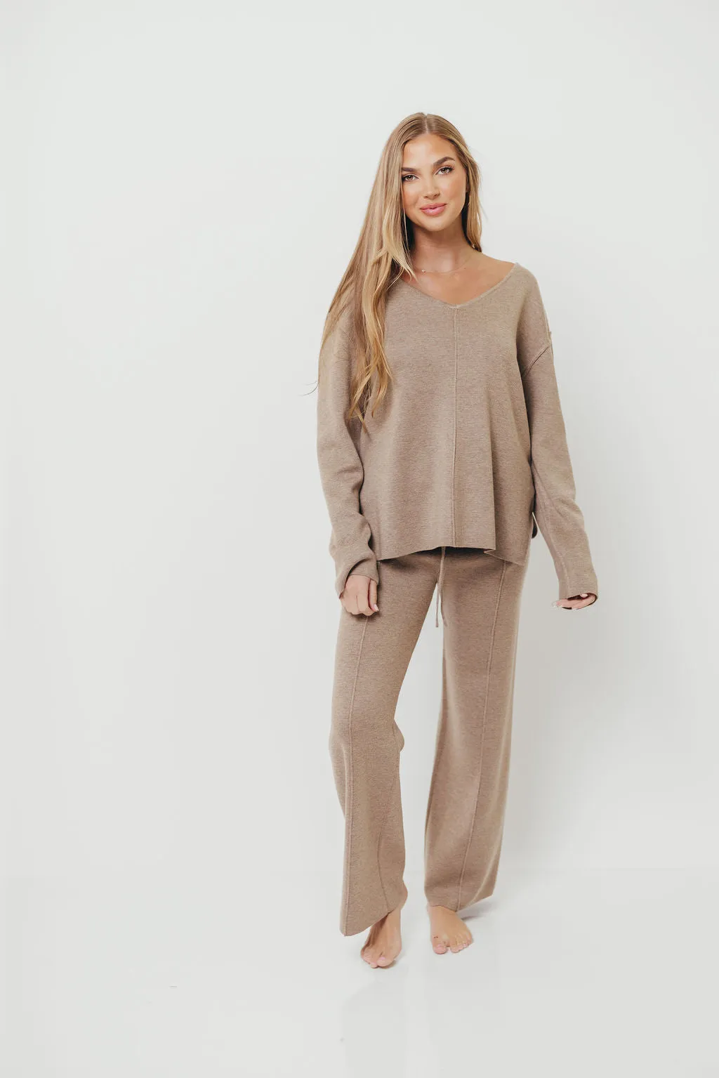 Grace Lounge Sweater in Taupe Timeless Pick