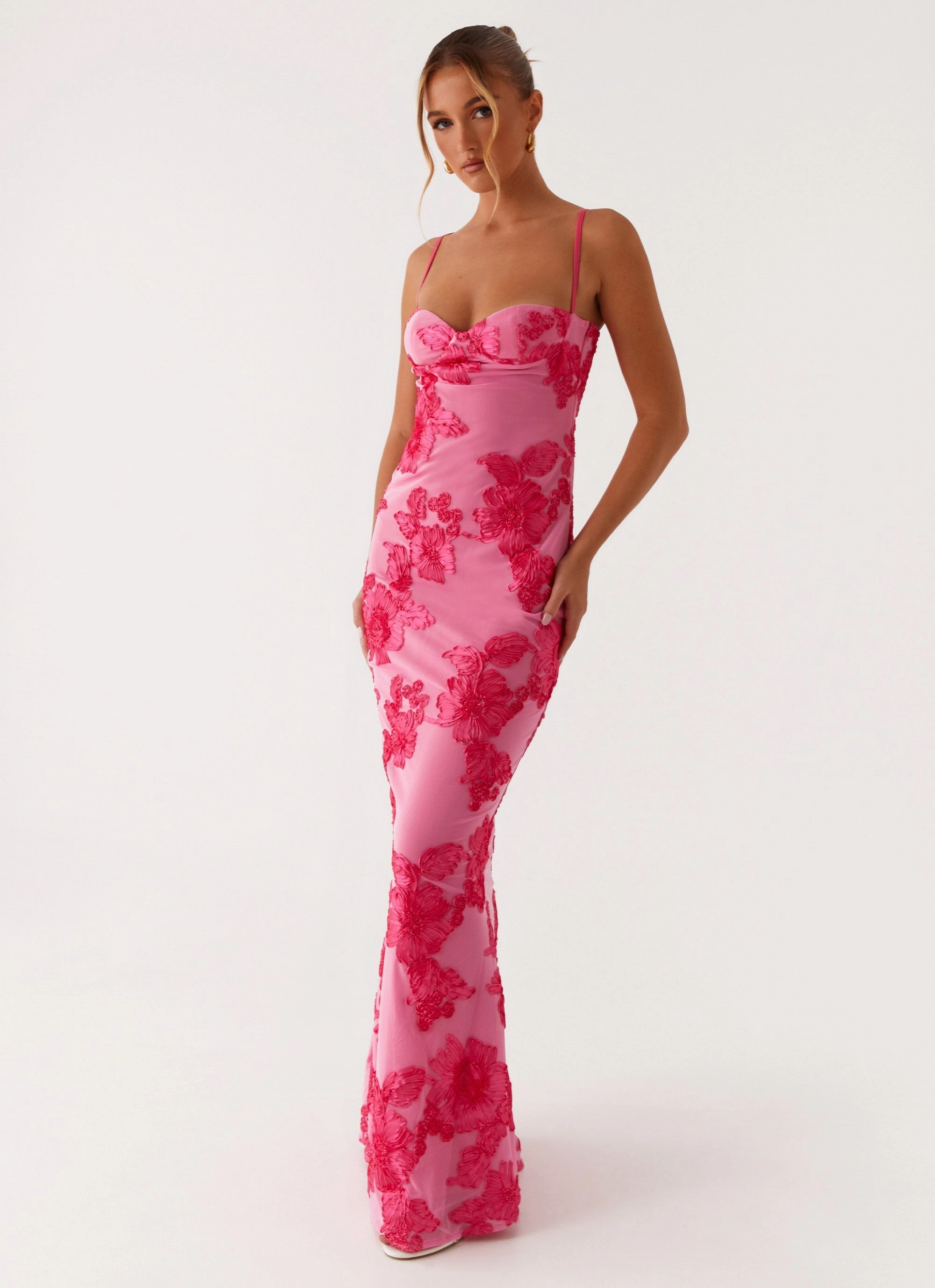 Gentle Look That Girl Maxi Dress - Pink