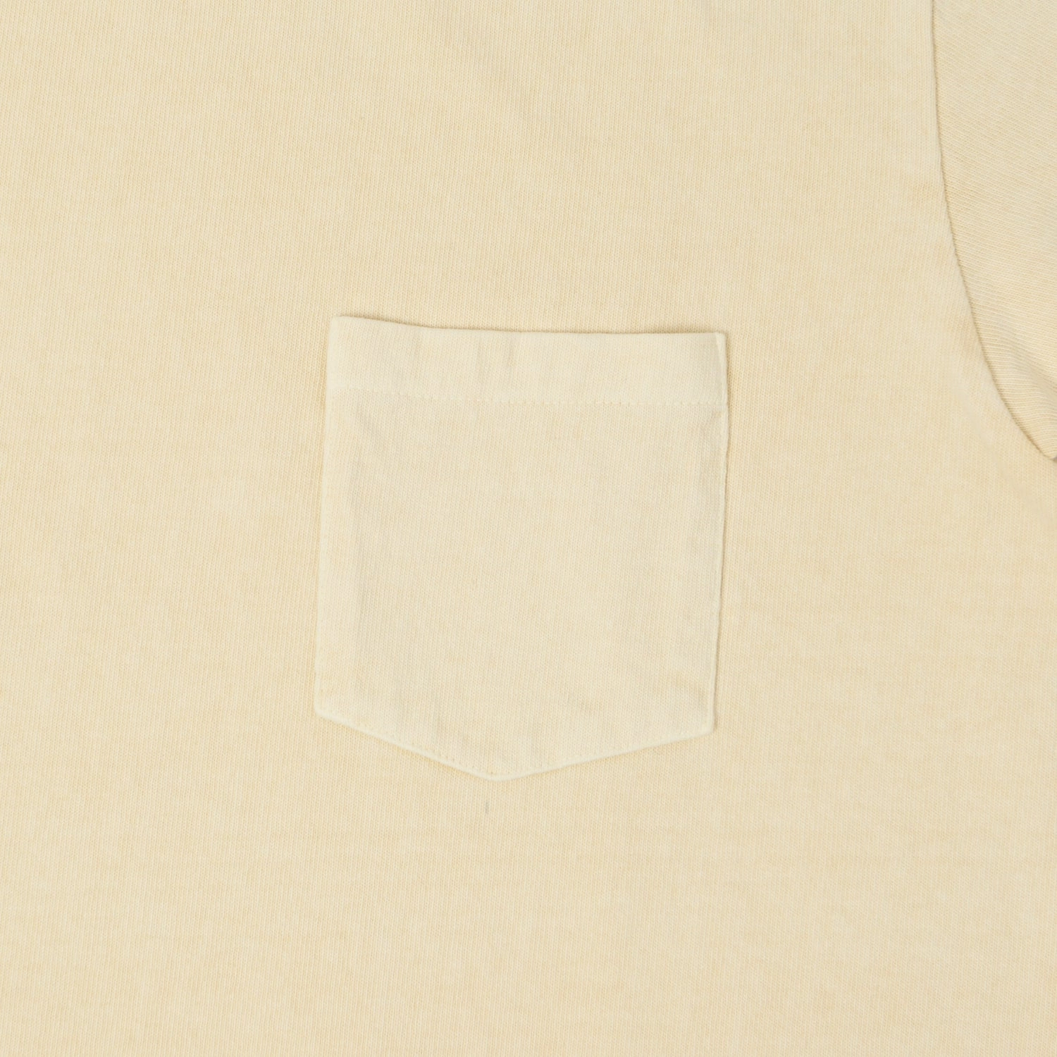 School Uniform Durable Wear Dubbleworks Heavy Fabric Pigment Pocket Tee - Cream