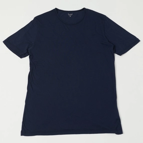 Relaxed Waistband Stretchable Hartford Lightweight Jersey T-Shirt - Navy