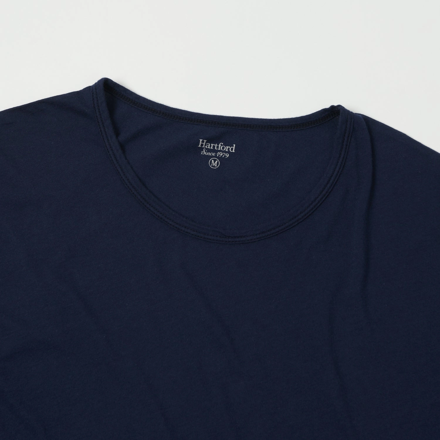 Hartford Lightweight Jersey T-Shirt - Navy Smart Layer Striped modernity