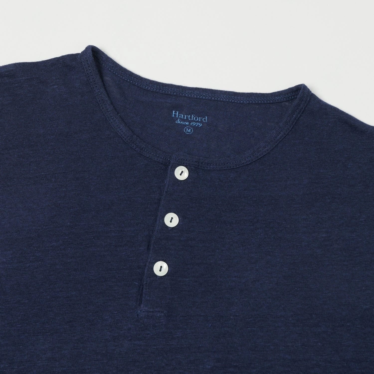 Hartford Linen Henley - Indigo UV resistant Casual Appeal