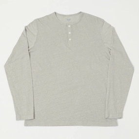 Flexible Design Thermoregulating Fabric Hartford Linen Henley - Stone