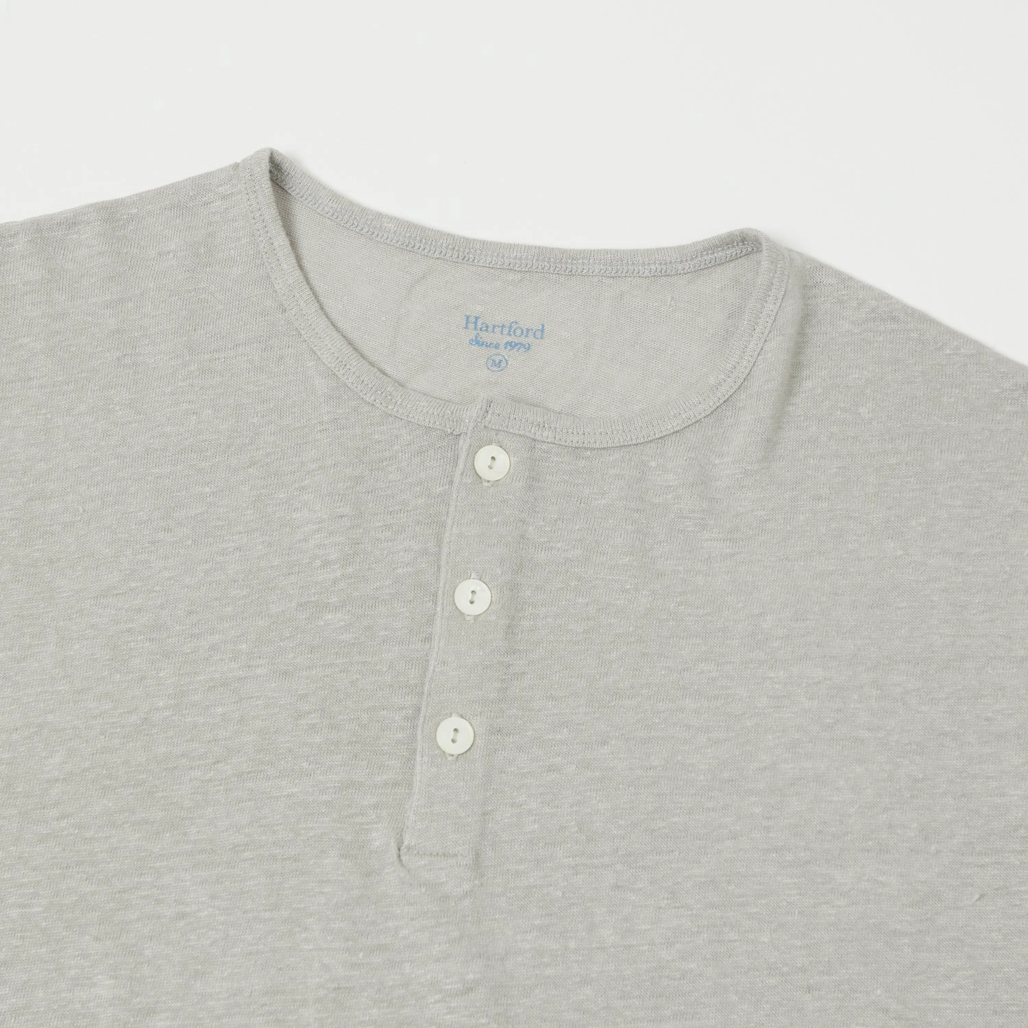 Comfortable and stylish Hartford Linen Henley - Stone