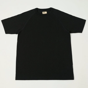 Durable Colorfast Finish Heimat Cotton Hemp T-Shirt - Black