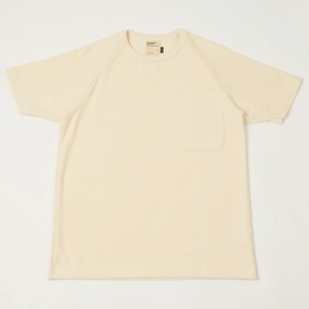 SoftenedTexturedWeave Sleek Comfort Fit Heimat Raglan Sleeve Terry T-Shirt - Seashell