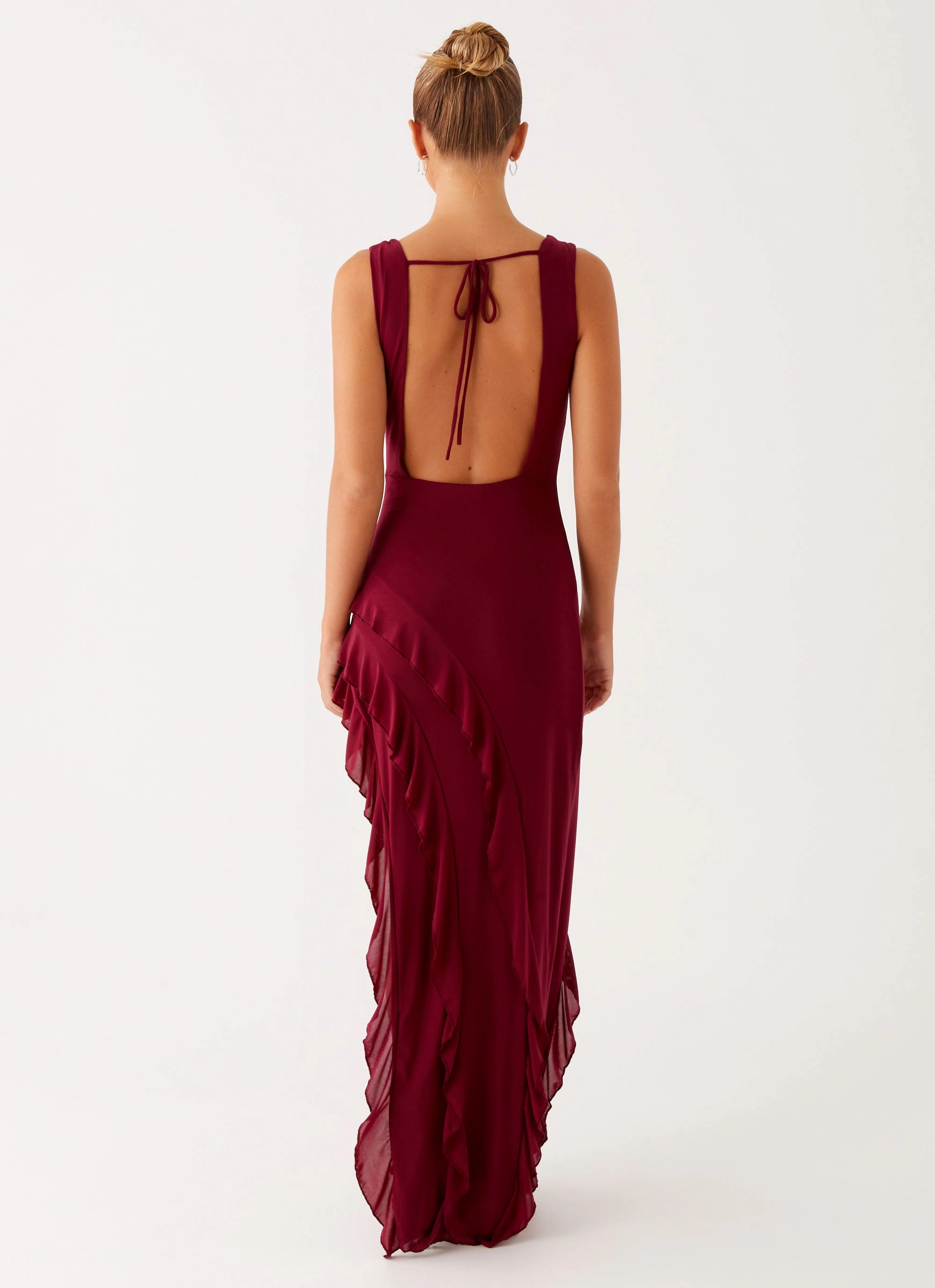 Hendrix Maxi Dress - Raspberry Wine Cozy Wear