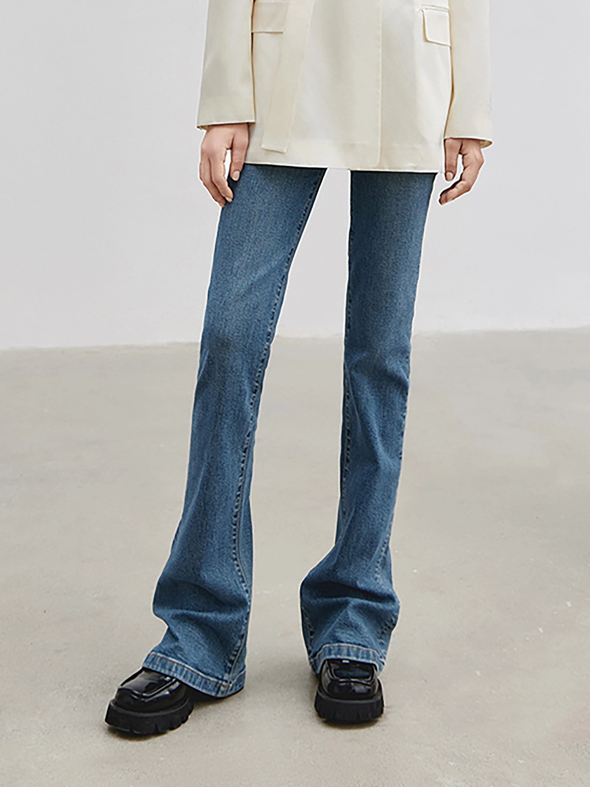 Fashion Piece High Waist Flared Jeans