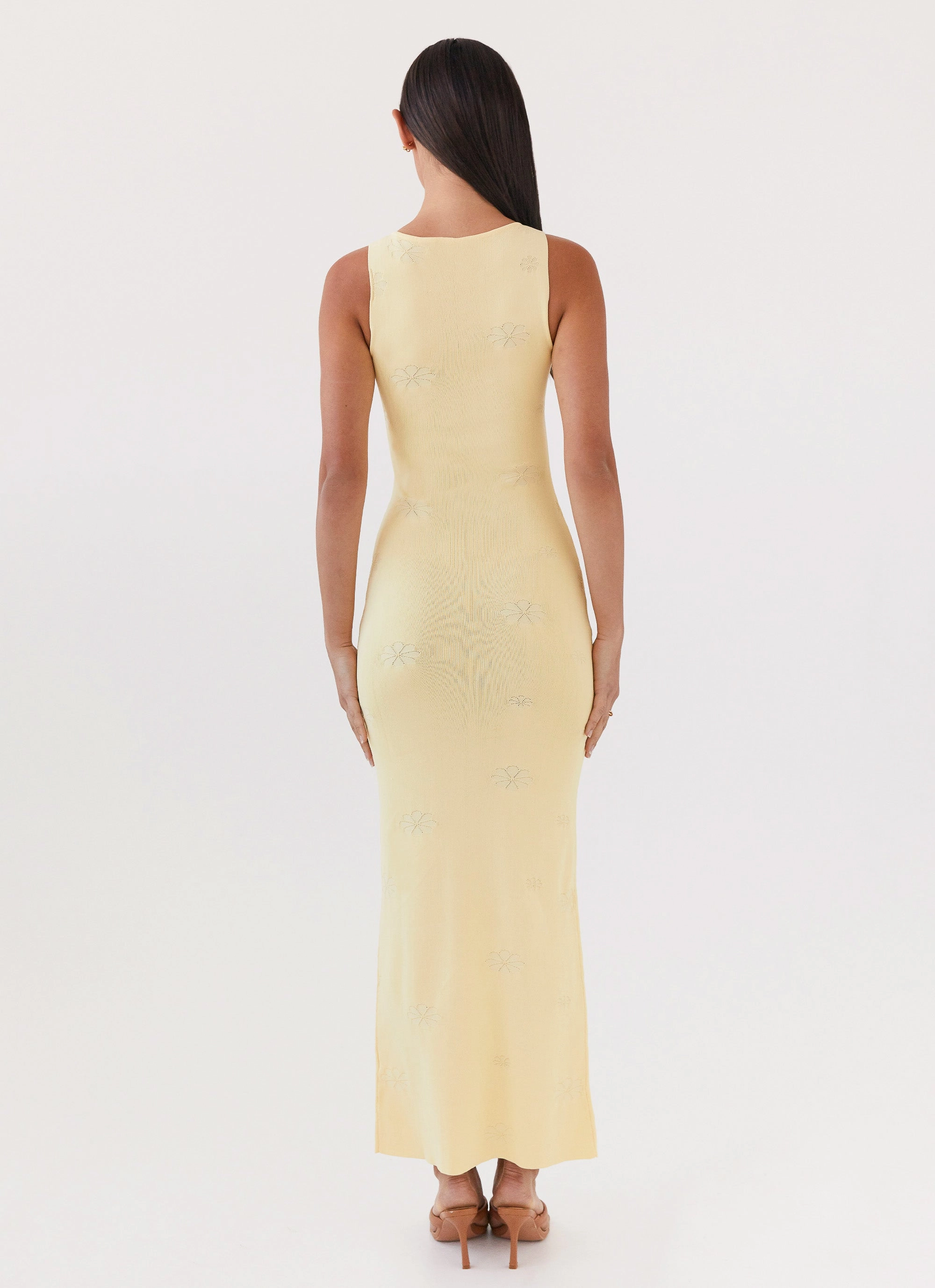 Subtle Comfort Holly Knit Maxi Dress - Yellow