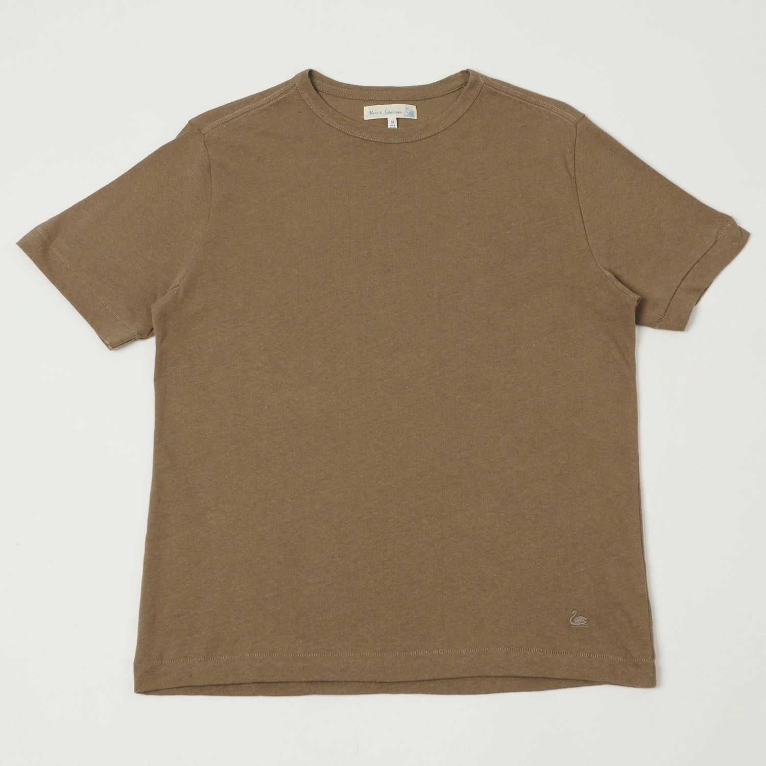 Eco Friendly Material Merz b. Schwanen 'Good Basics' Linen & Organic Cotton T-shirt - Faded Grain