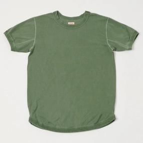 Full Count 5222 Flat Seam Heavyweight T-Shirt - Evergreen Simple Yet Elegant Athletic Fit