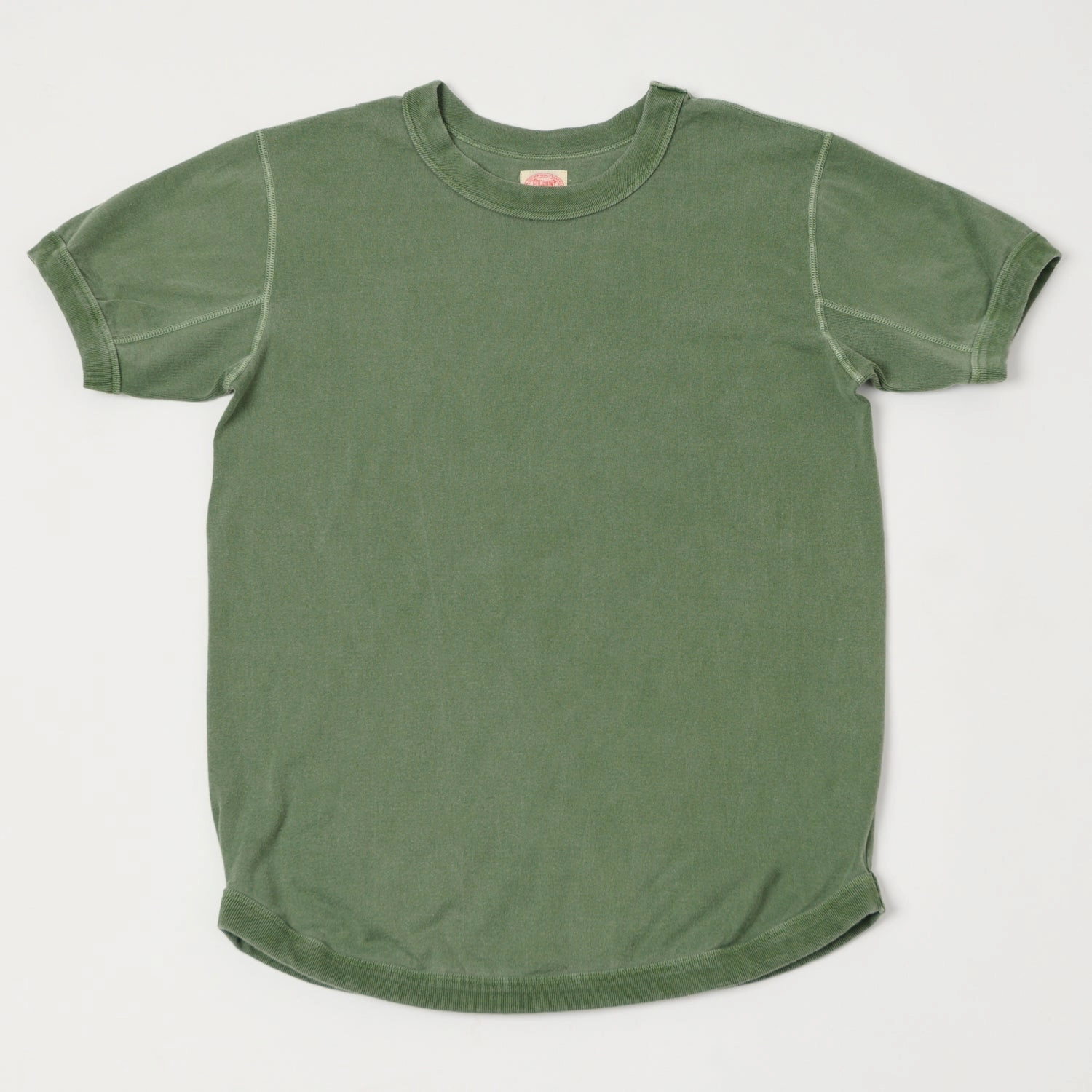 Full Count 5222 Flat Seam Heavyweight T-Shirt - Evergreen Simple Yet Elegant Athletic Fit