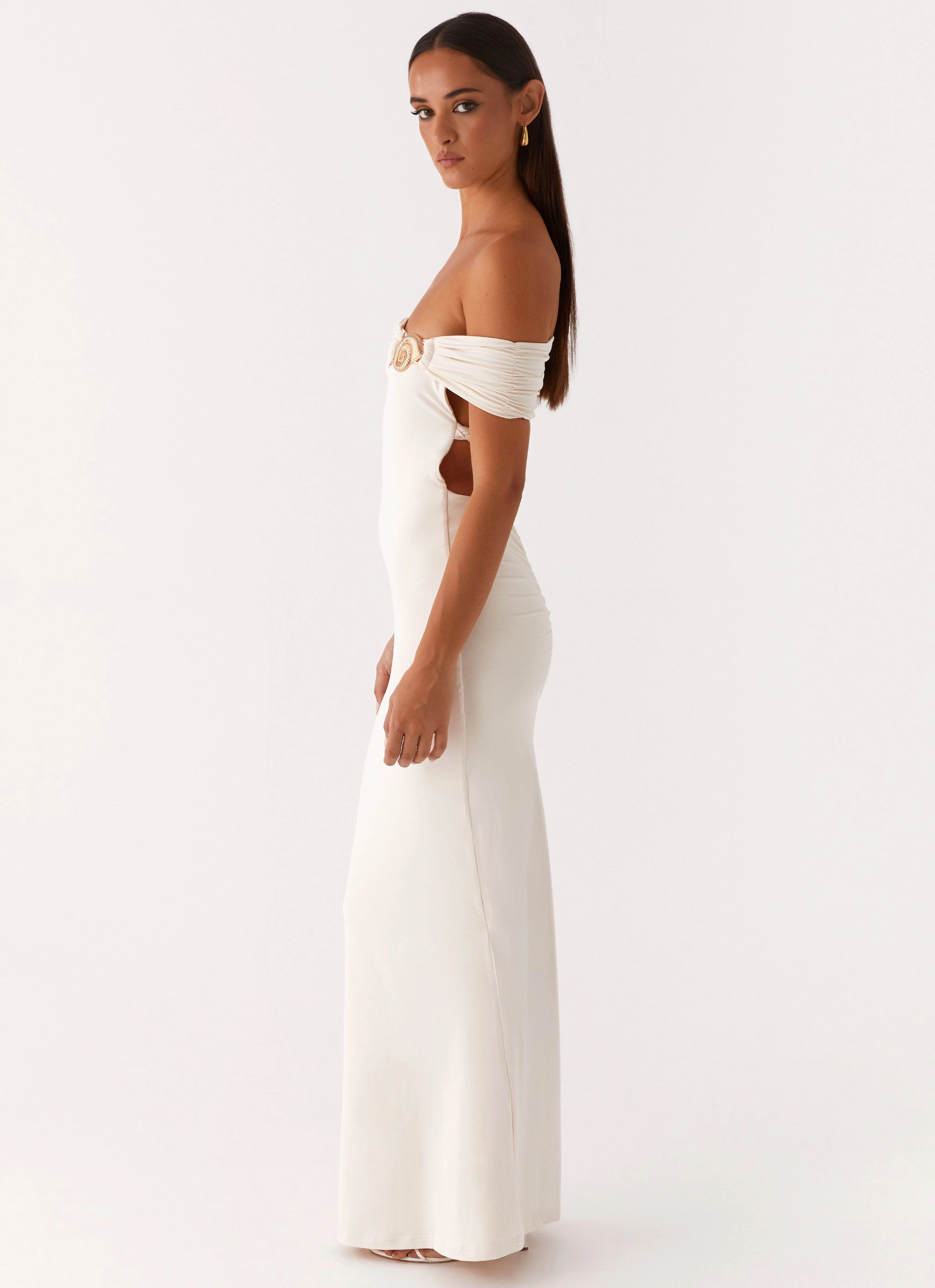 Functional Layer Illusion Maxi Dress - Ivory