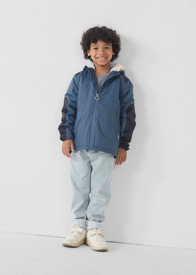 Imperm??able enfant ?? capuche sherpa Bluestone Lag sherpa Convertible styles Minimal Travel Look