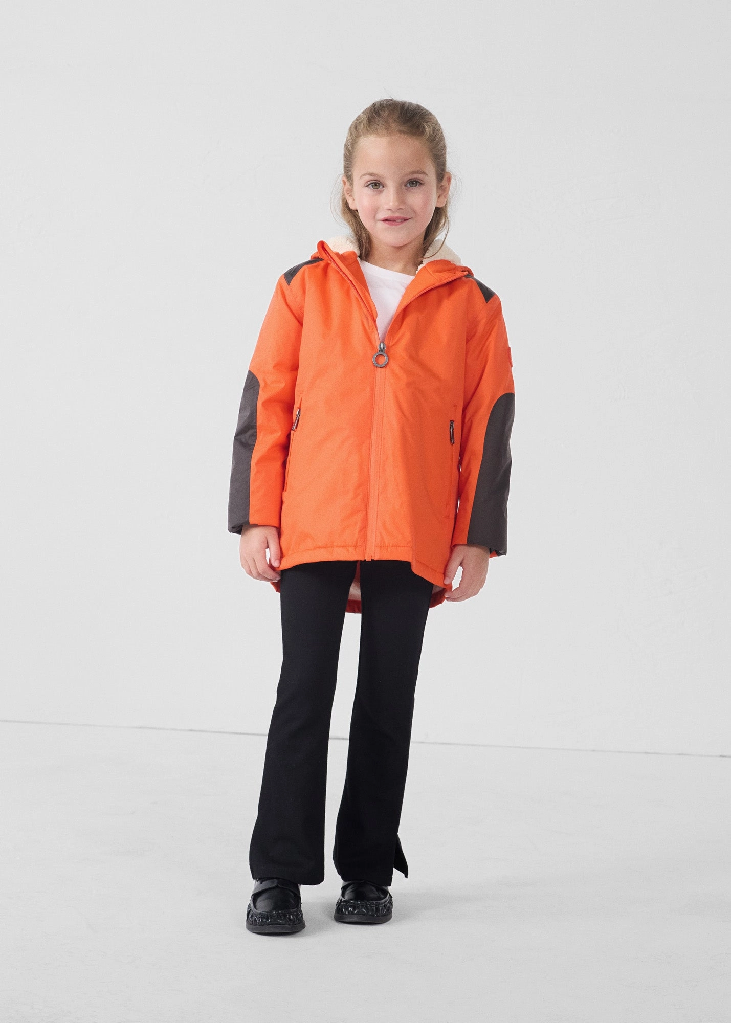 Timeless Piece Imperm??able enfant ?? capuche sherpa Rouge feu Lag sherpa