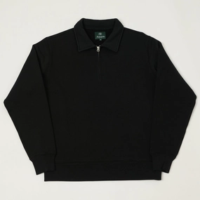 Knickerbocker 'Stadium Loft' Quarter Zip Sweatshirt - Black Stylish Look