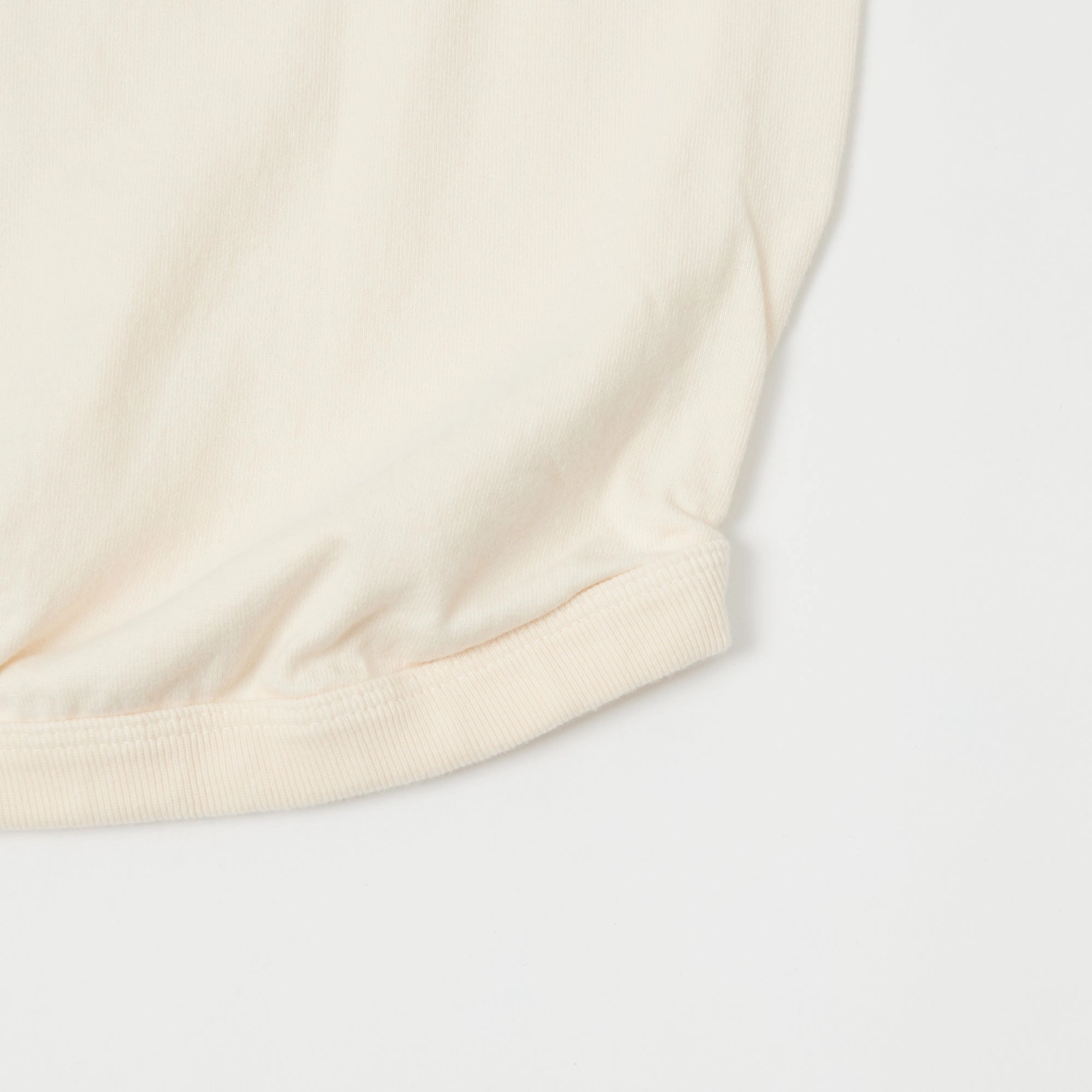 Comfort Waist Full Count 5222 Flat Seam Heavyweight T-Shirt - Ecru