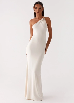 Smart Cut Infinity Maxi Dress - Ivory