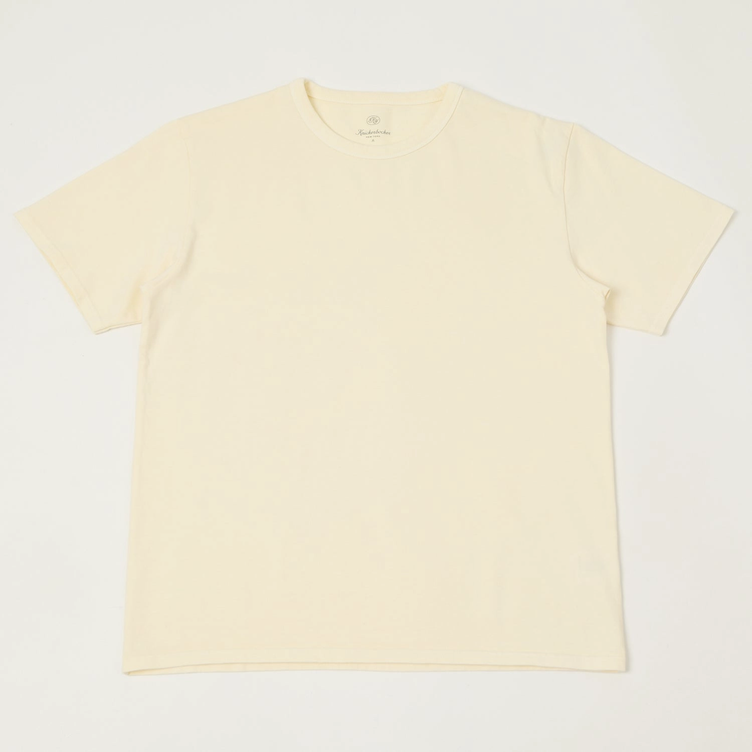 Longline Hemline Knickerbocker Heavyweight T-Shirt - Milk