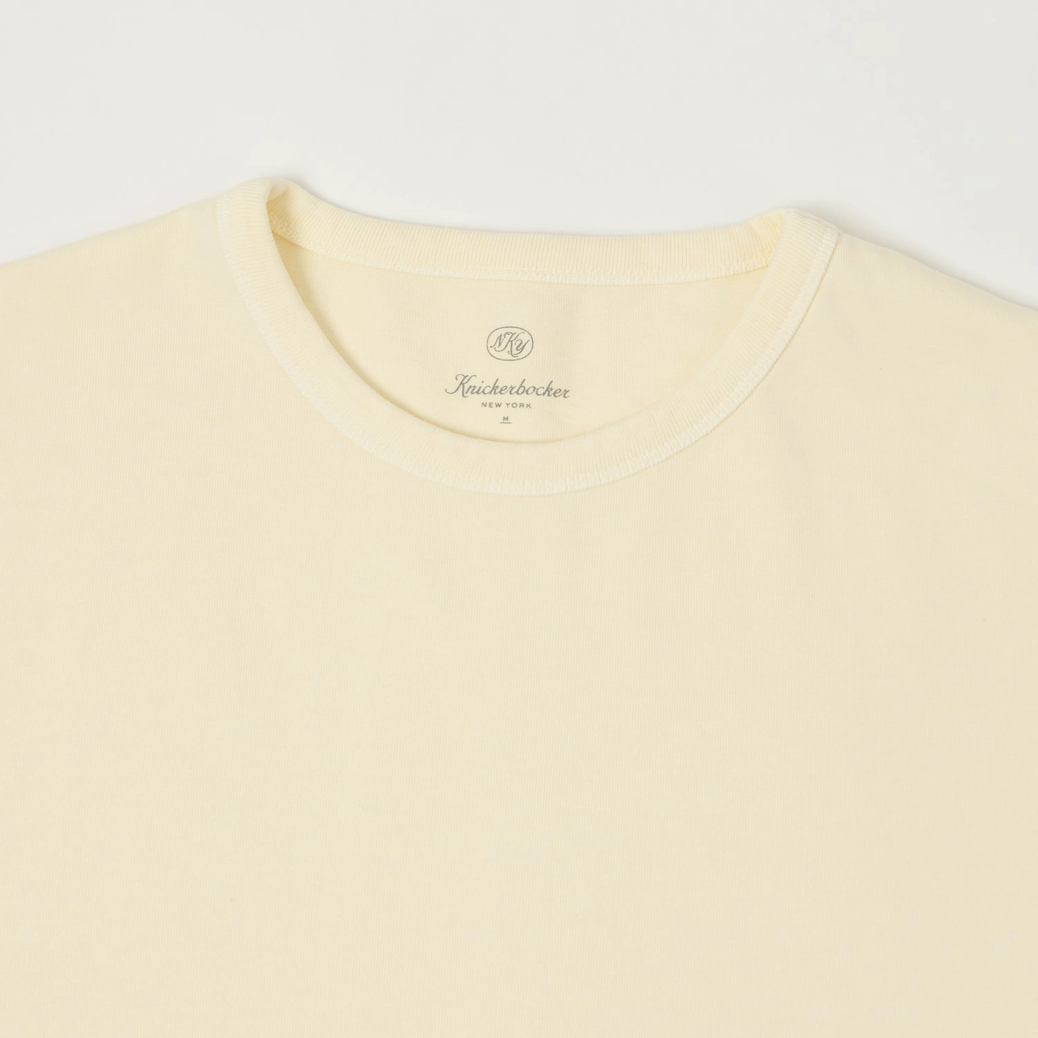 Knickerbocker Heavyweight T-Shirt - Milk Stylish and Easygoing