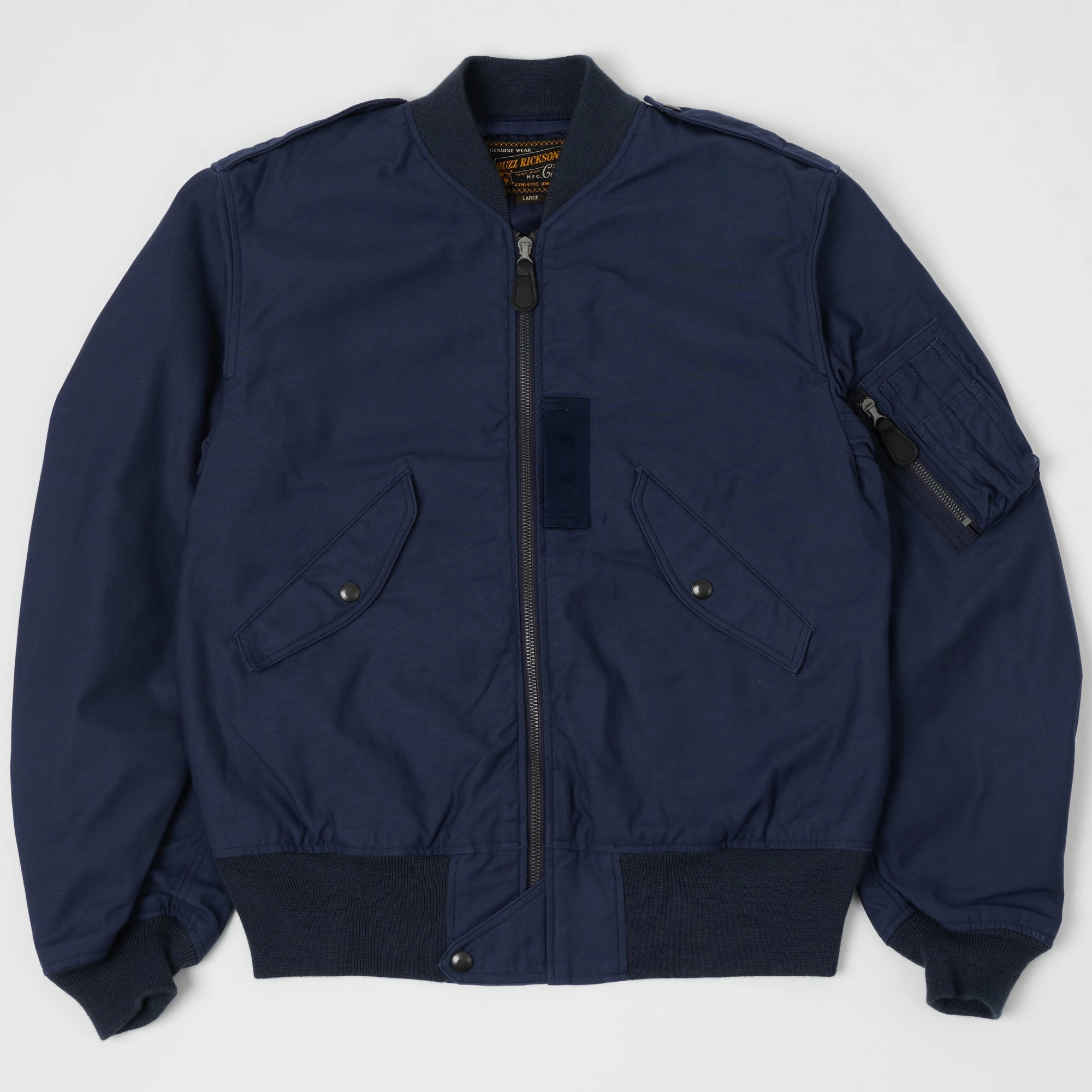 suitable for sports competitions Buzz Rickson's L-2A Civilian Model Flight Jacket - Navy