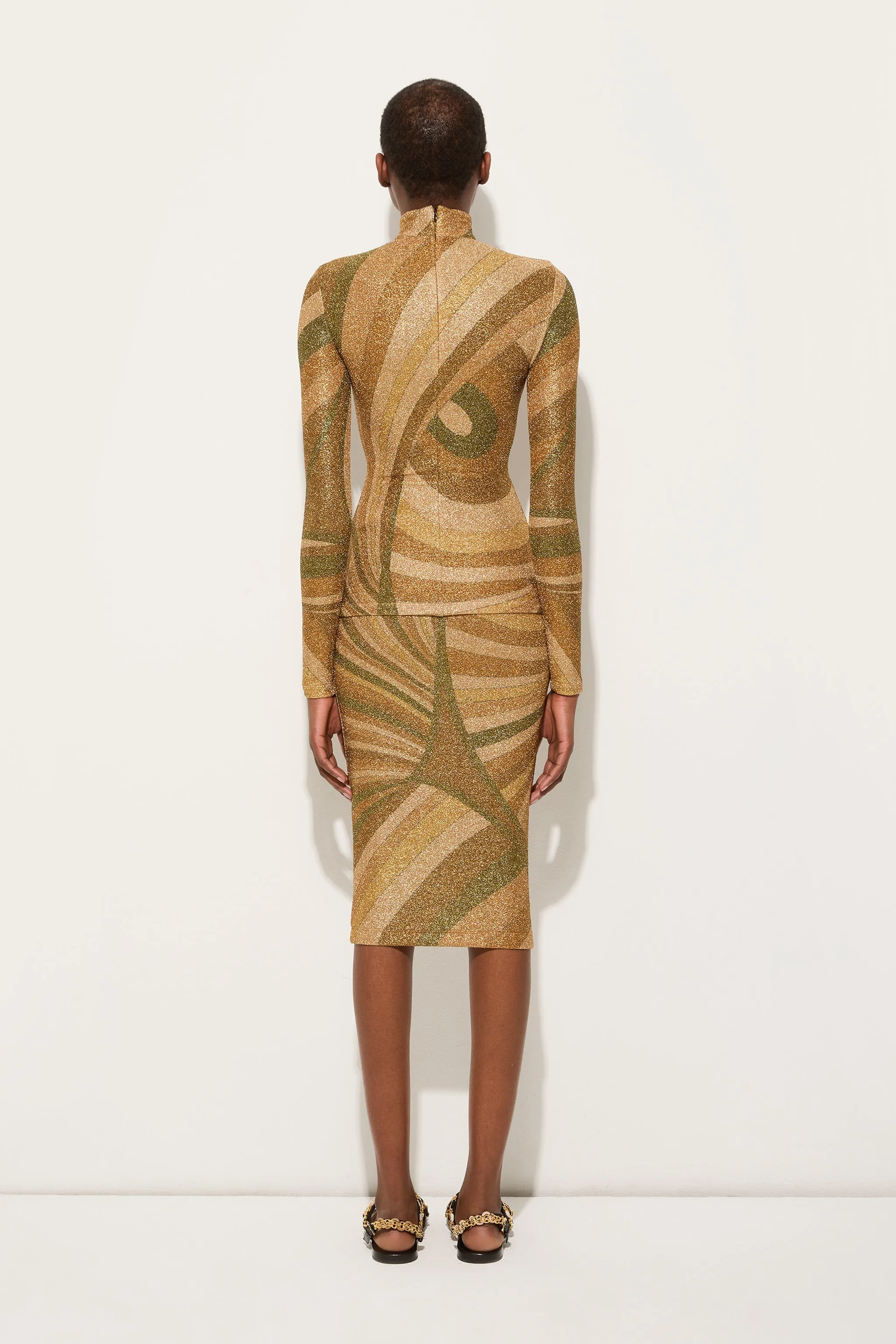 Trendsetting Quick Dry Technology Iride Print Lam?? Jersey Top