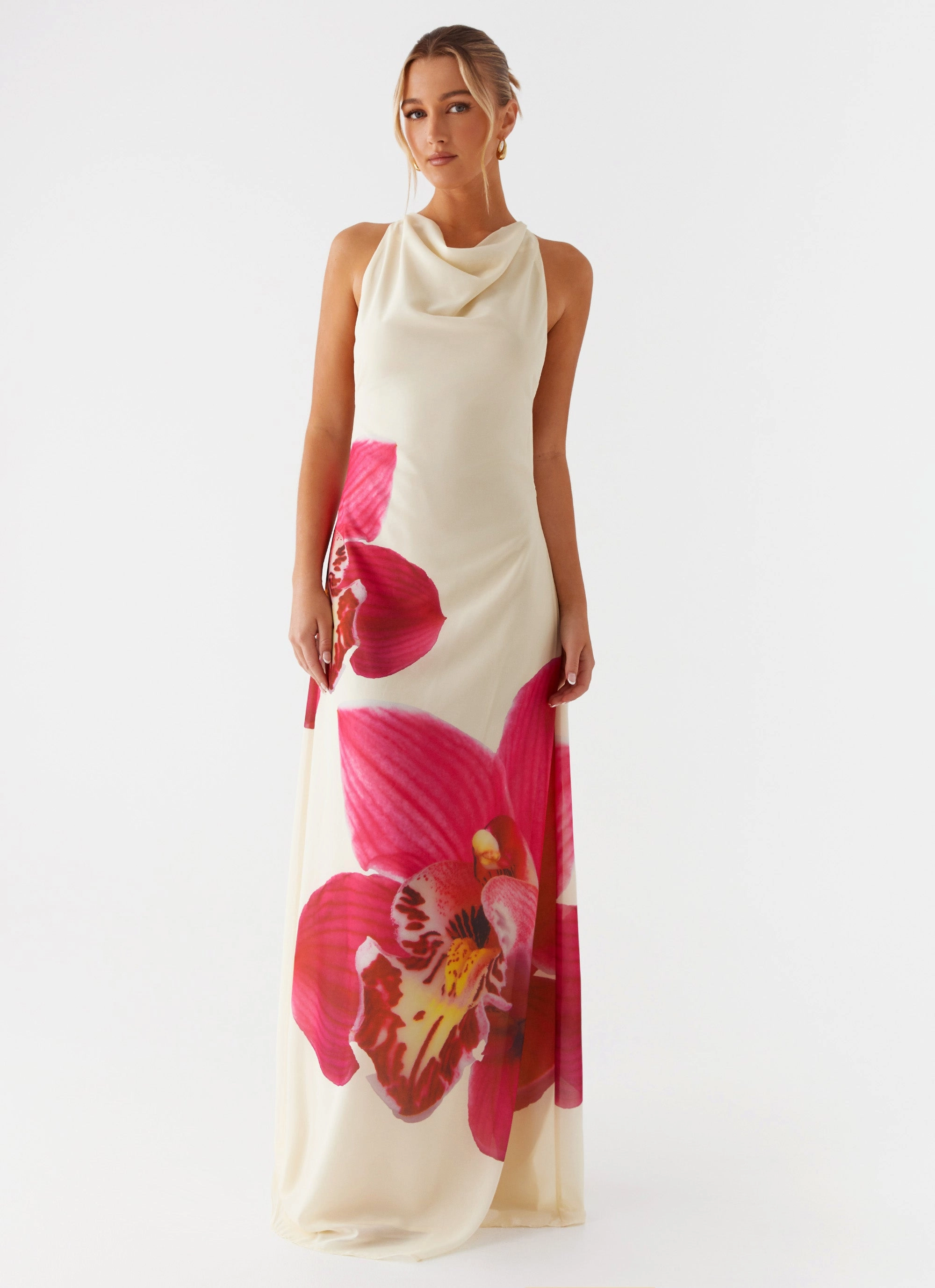 Island Girl Maxi Dress - Yellow Airy Drape