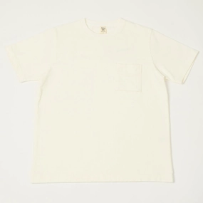Jackman Dotsume Pocket T-Shirt - Off White Roomy Waist Edgy