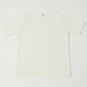 back to school Comfy Vibes Jackman Dotsume Pocket T-Shirt - Off White
