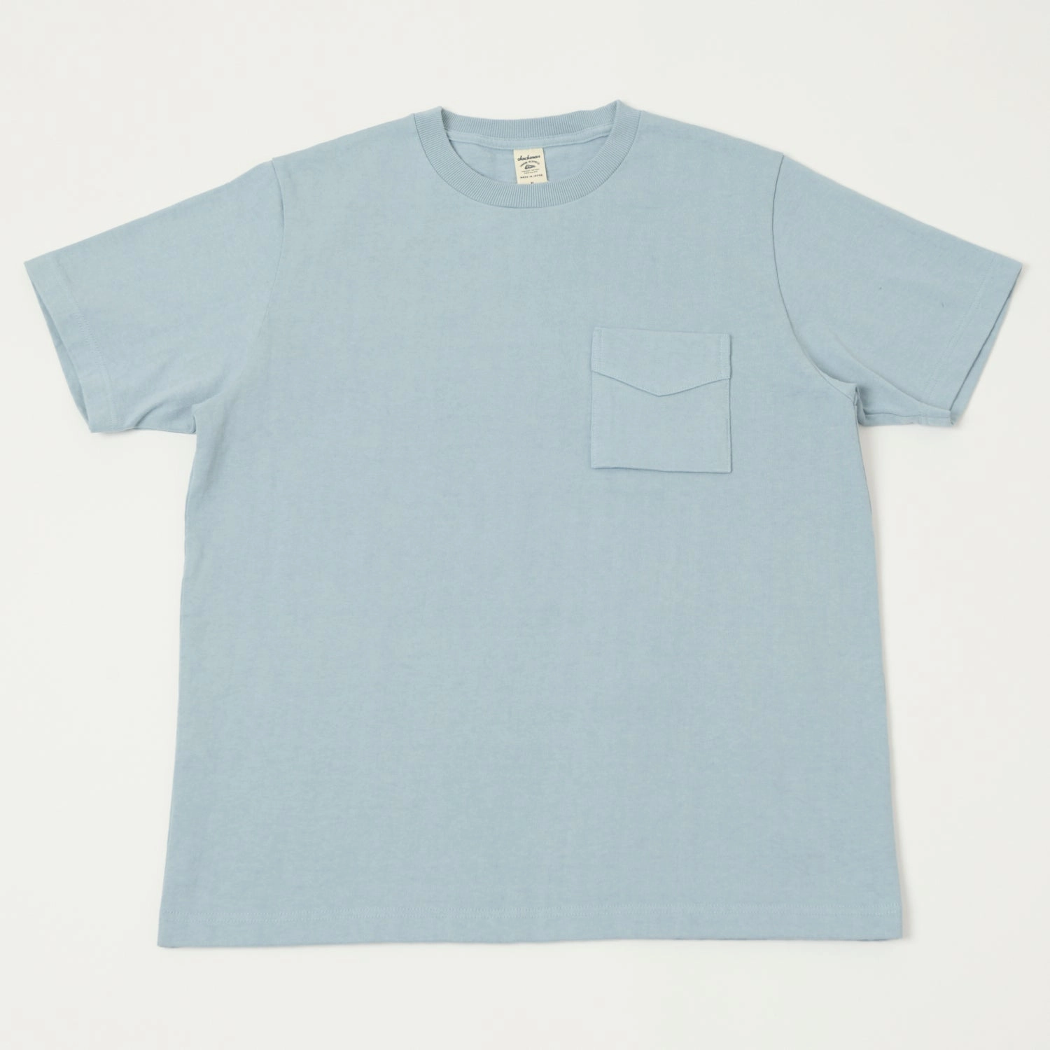 cycling outfit Camping practicality Jackman Dotsume Pocket T-Shirt - Pale Sax