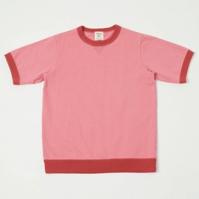 Jackman Dotsume Rib T-Shirt - Deep Pink/Tabasco right size TexturedWeavePattern
