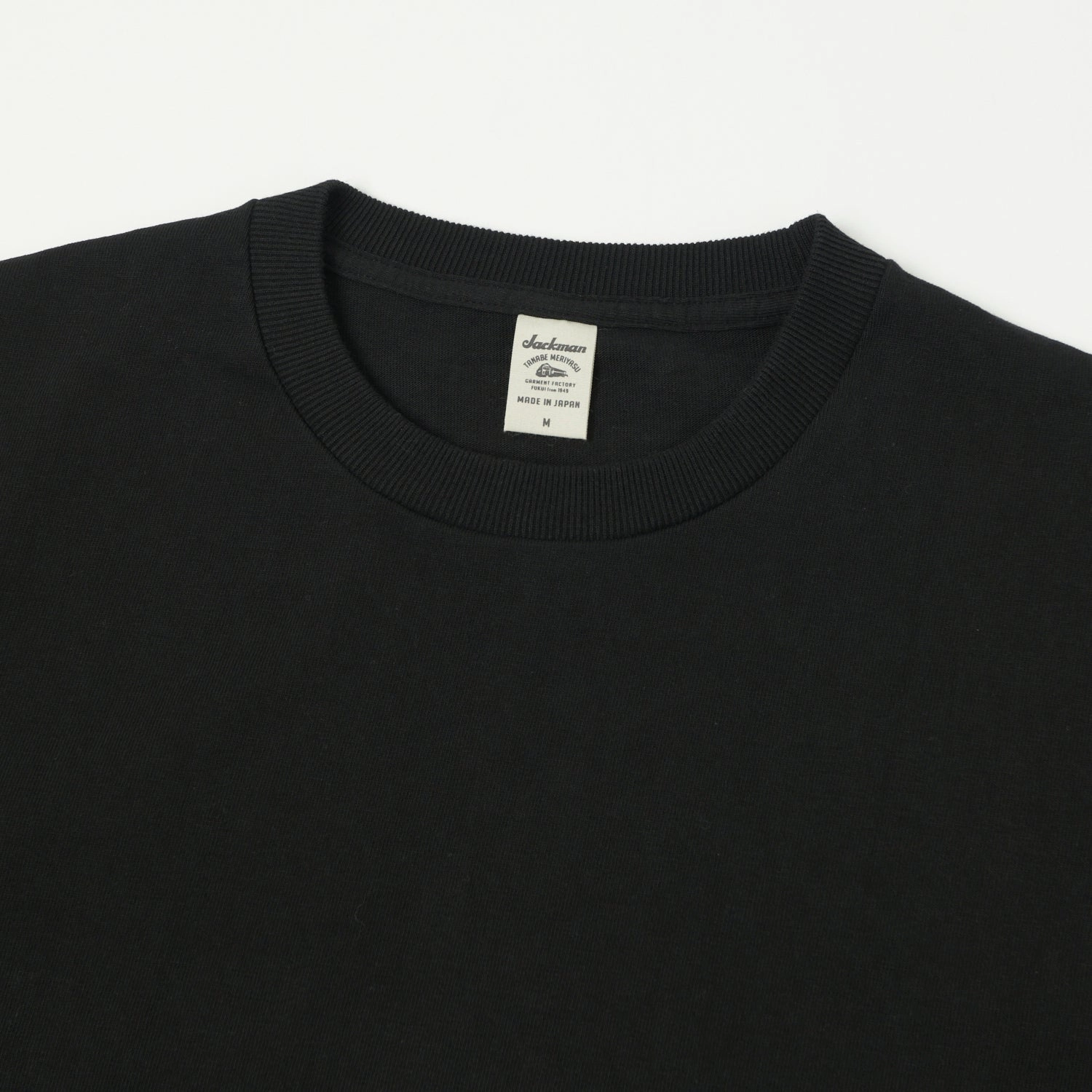 Cozy Feeling Trendy Casual Wear Jackman Dotsume T-Shirt - Black