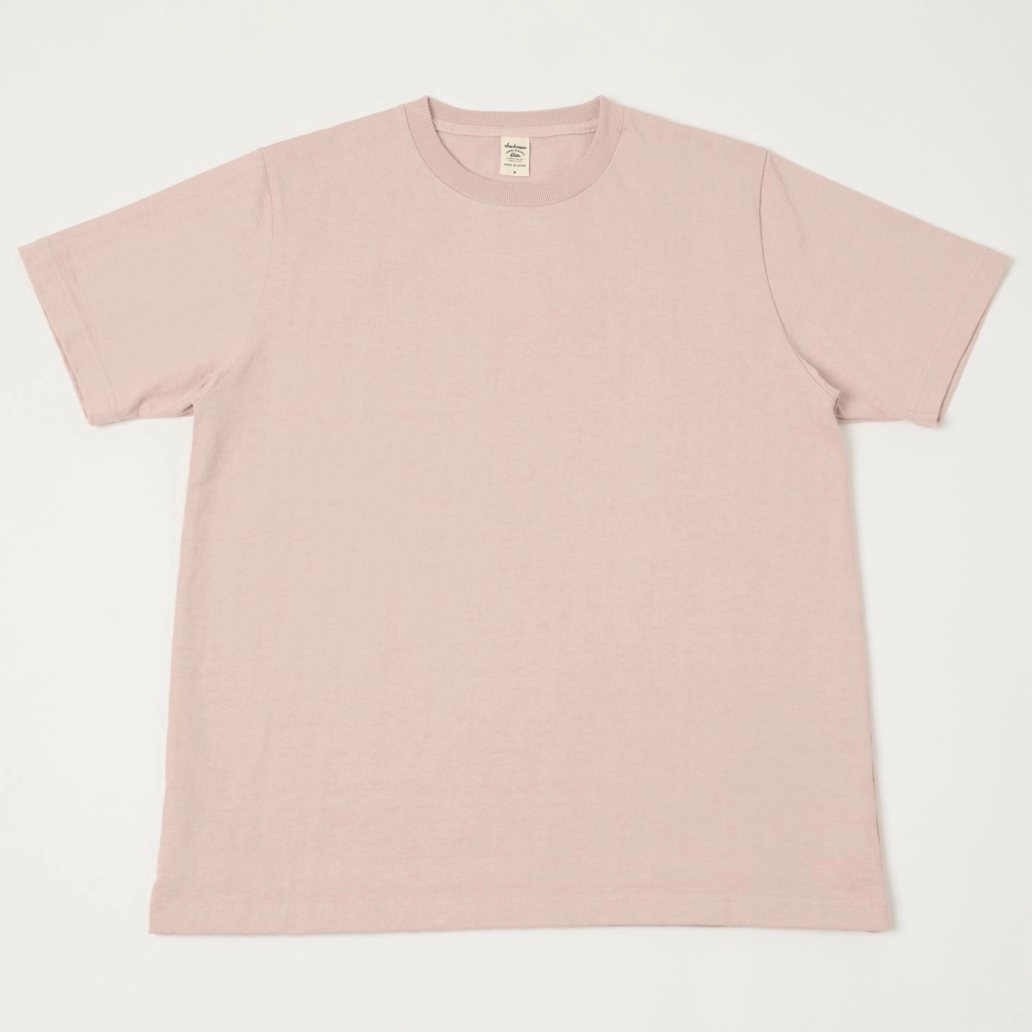 Layering Fashion Jackman Dotsume T-Shirt - Rose Beige