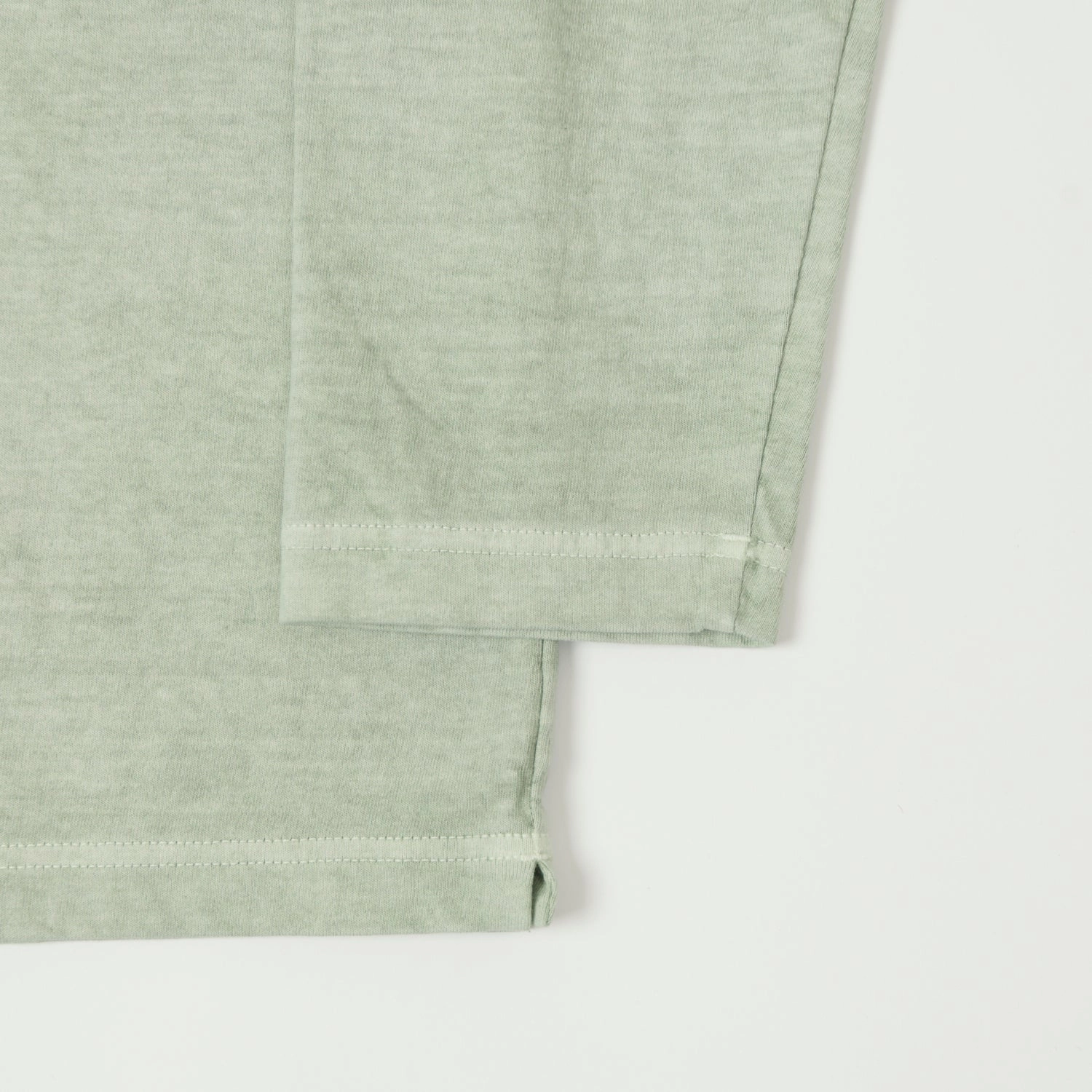 Casual Essentials Jackman Long Sleeve Henley - Fade Dry Sage