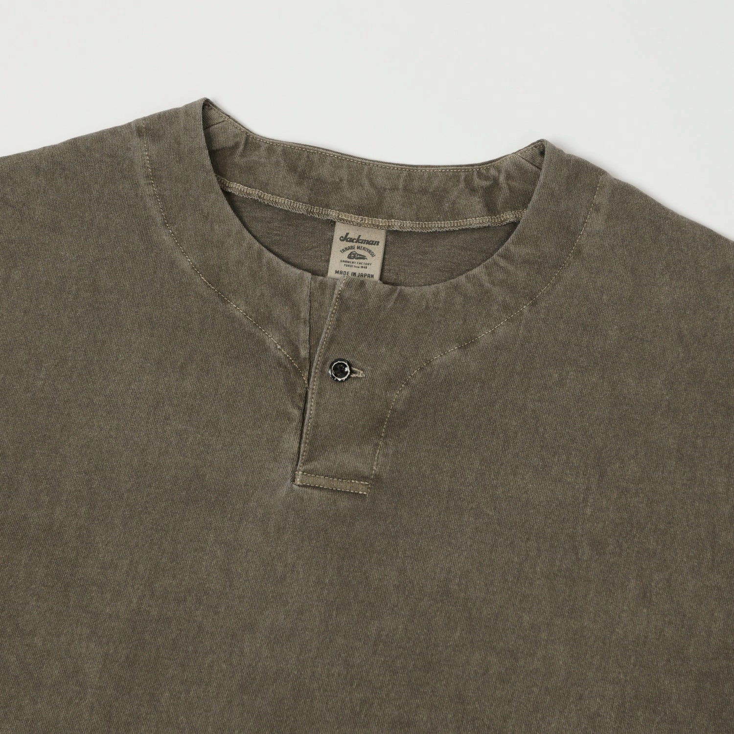 Jackman Long Sleeve Henley - Fade Sepia Everyday Comfort