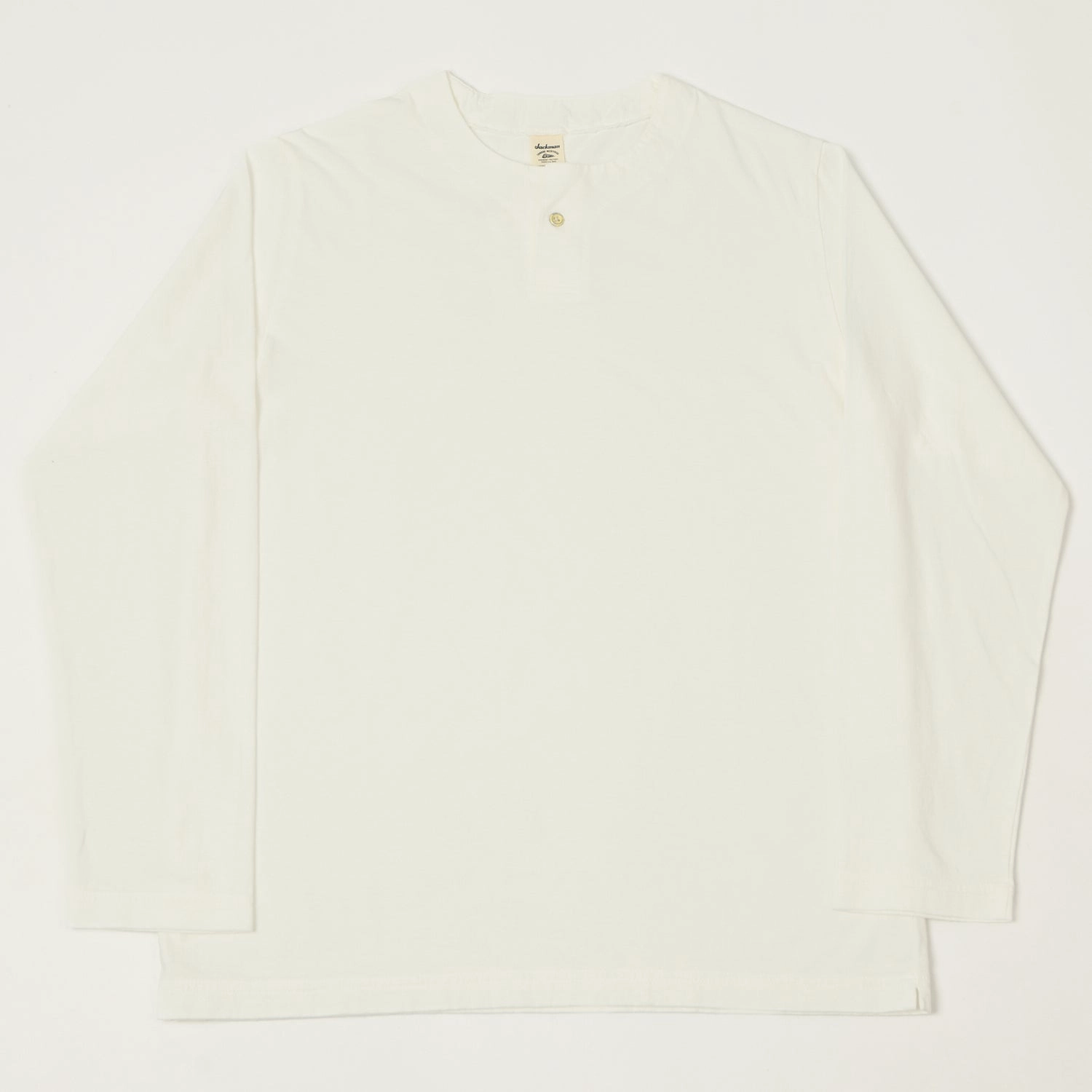 Jackman Long Sleeve Henley - White Urban Casual Look