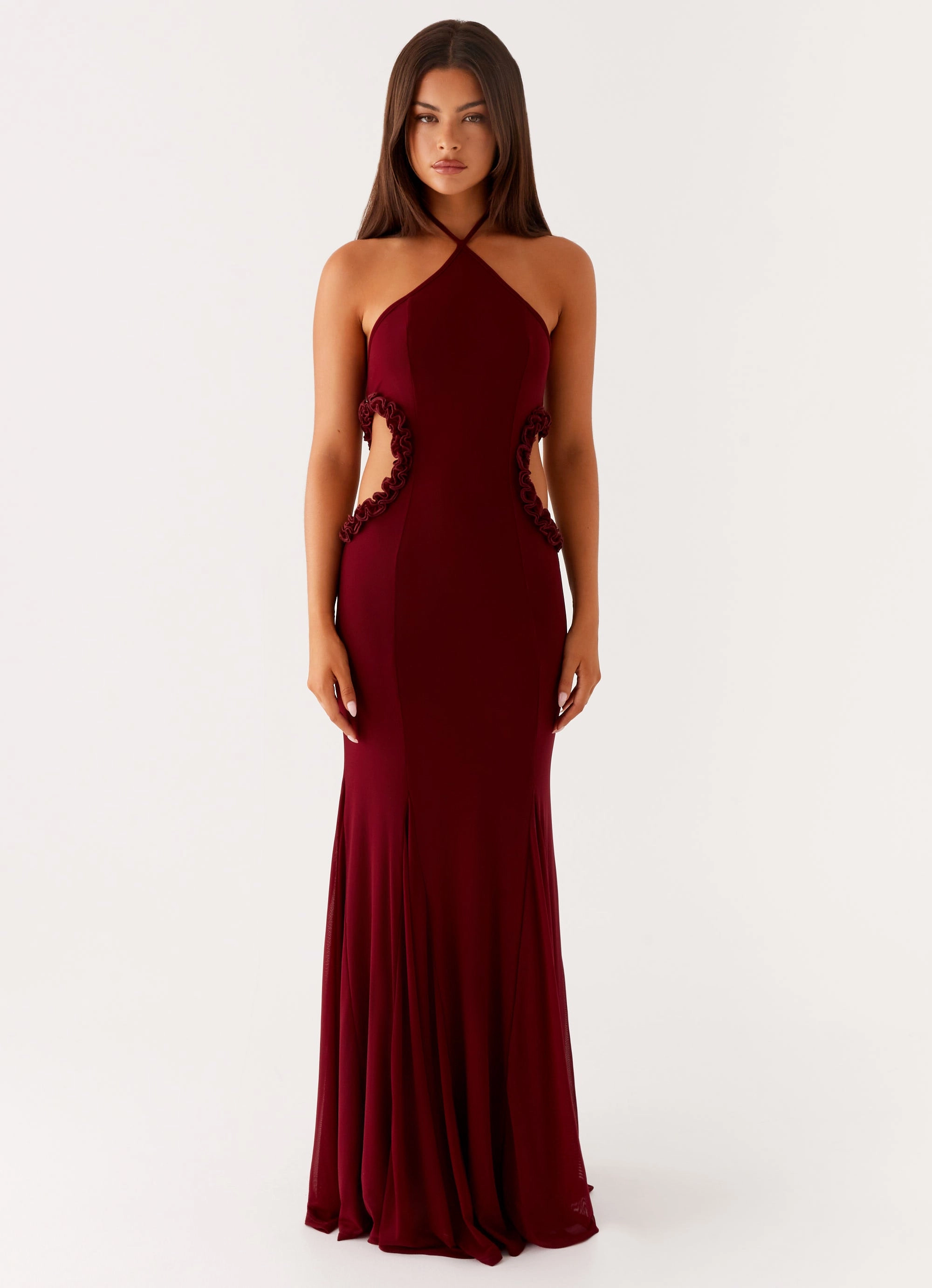 Fit Vibe Seasonal Fit Jemima Maxi Dress - Raspberry Wine